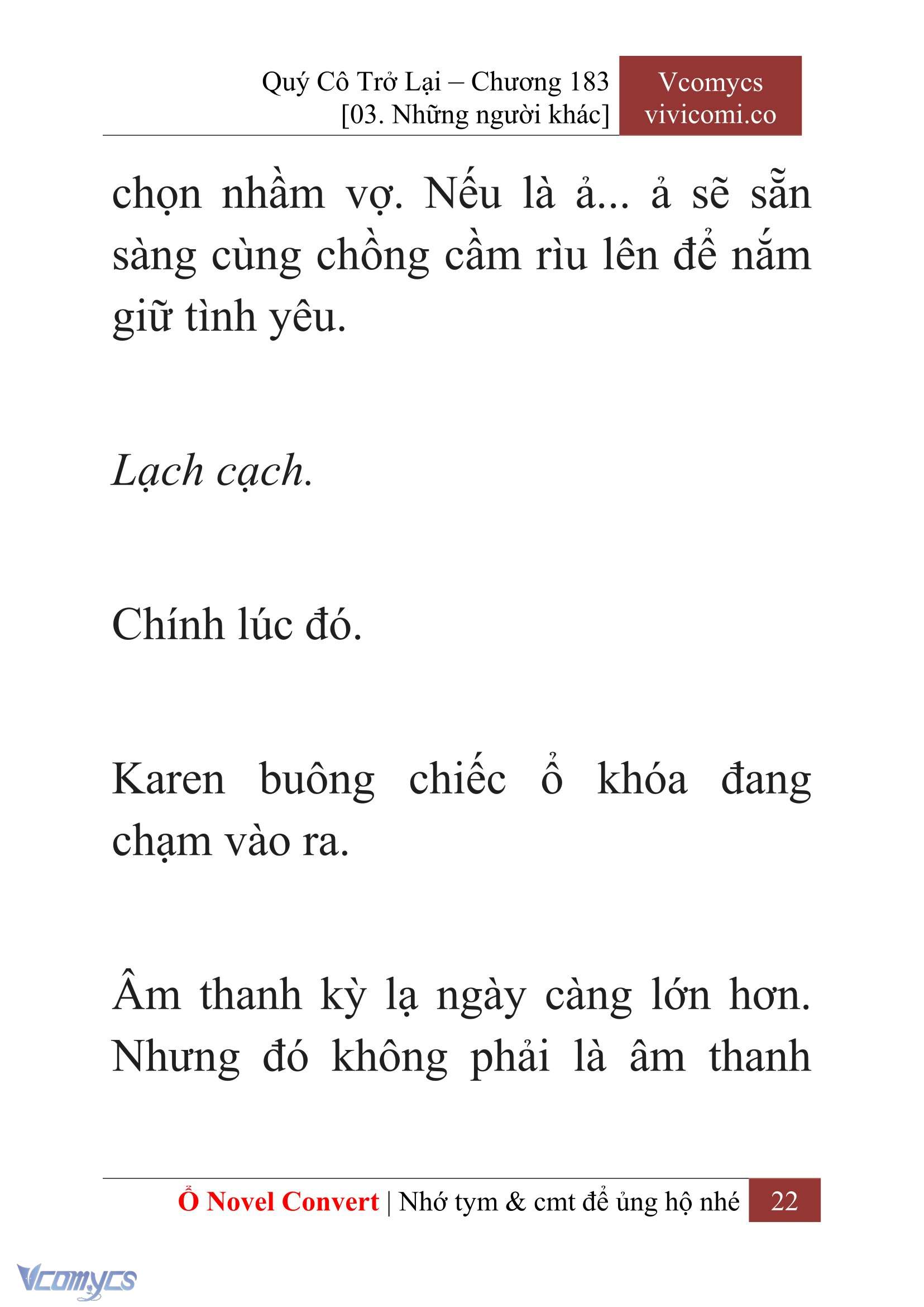 [Novel] Quý Cô Trở Lại Chapter 183 - Trang 25