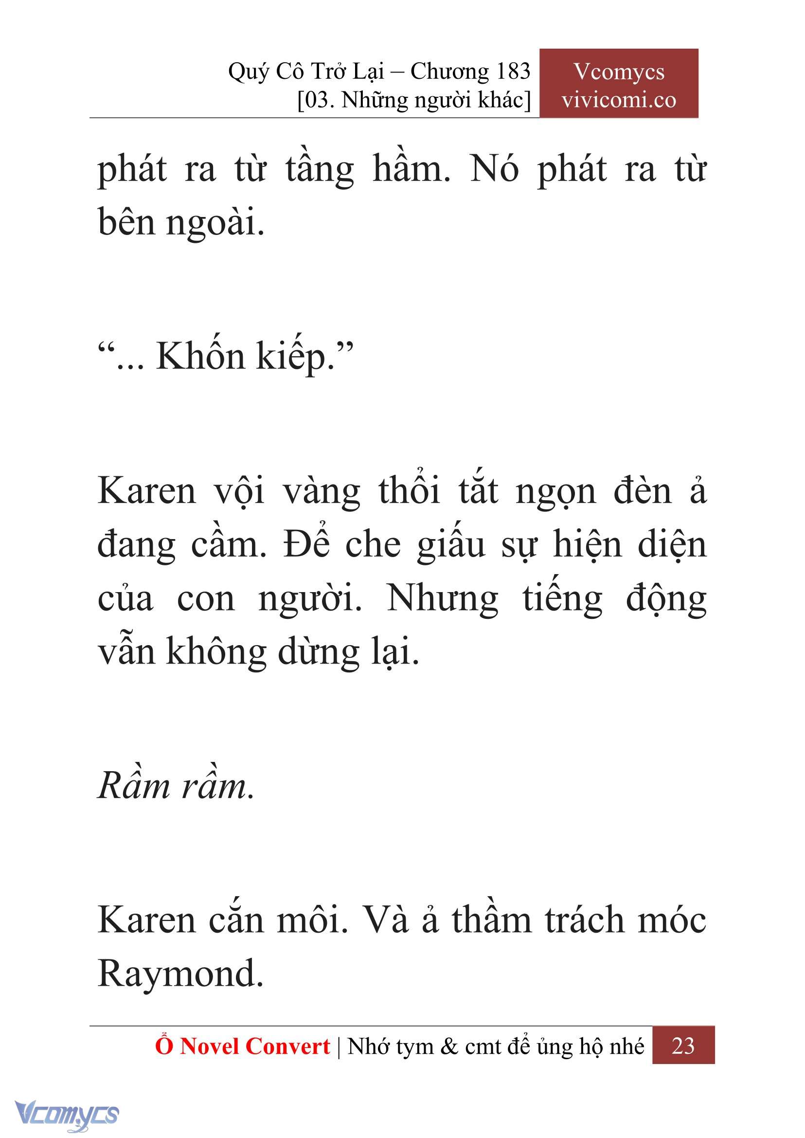 [Novel] Quý Cô Trở Lại Chapter 183 - Trang 26