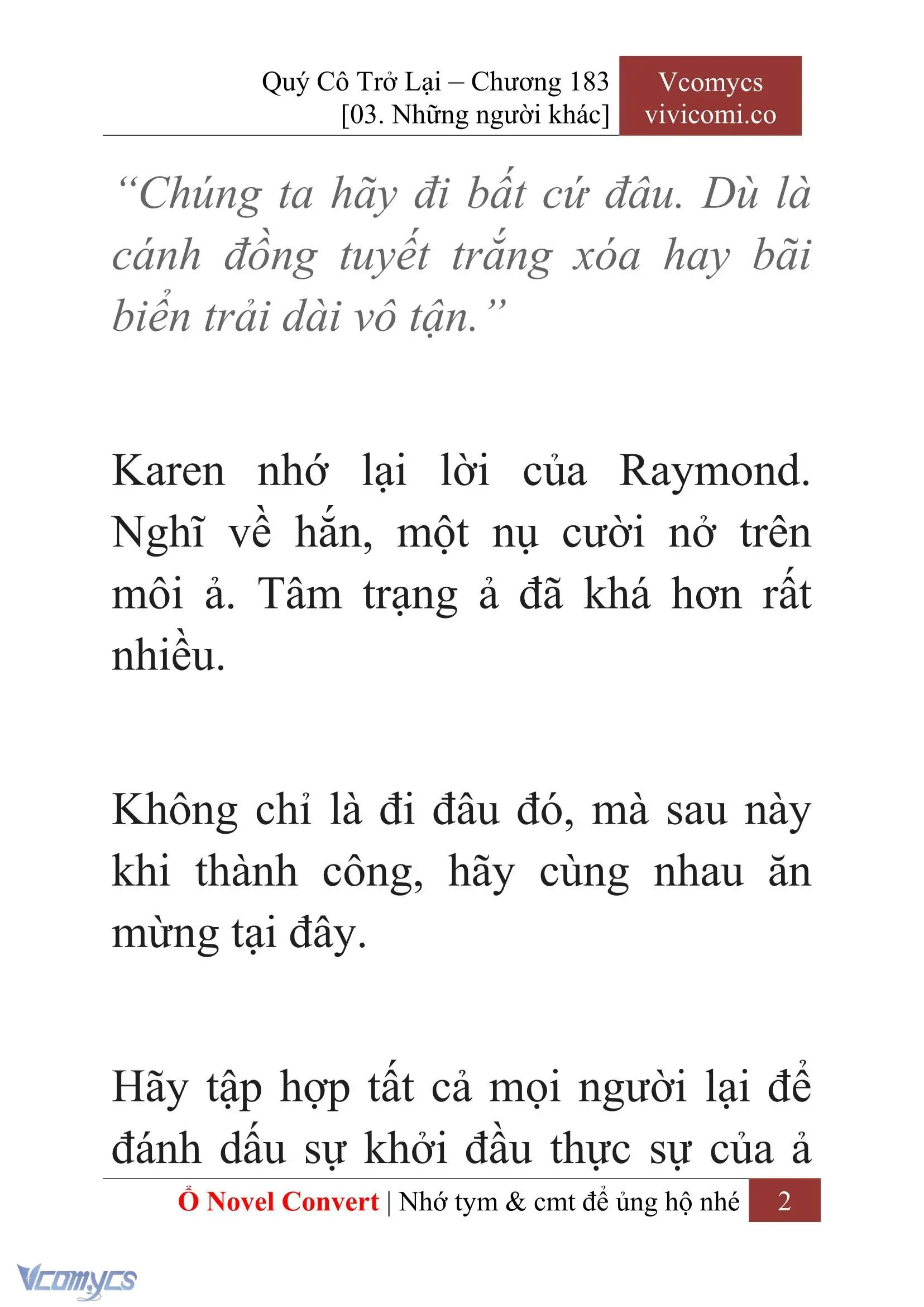 [Novel] Quý Cô Trở Lại Chapter 183 - Trang 5