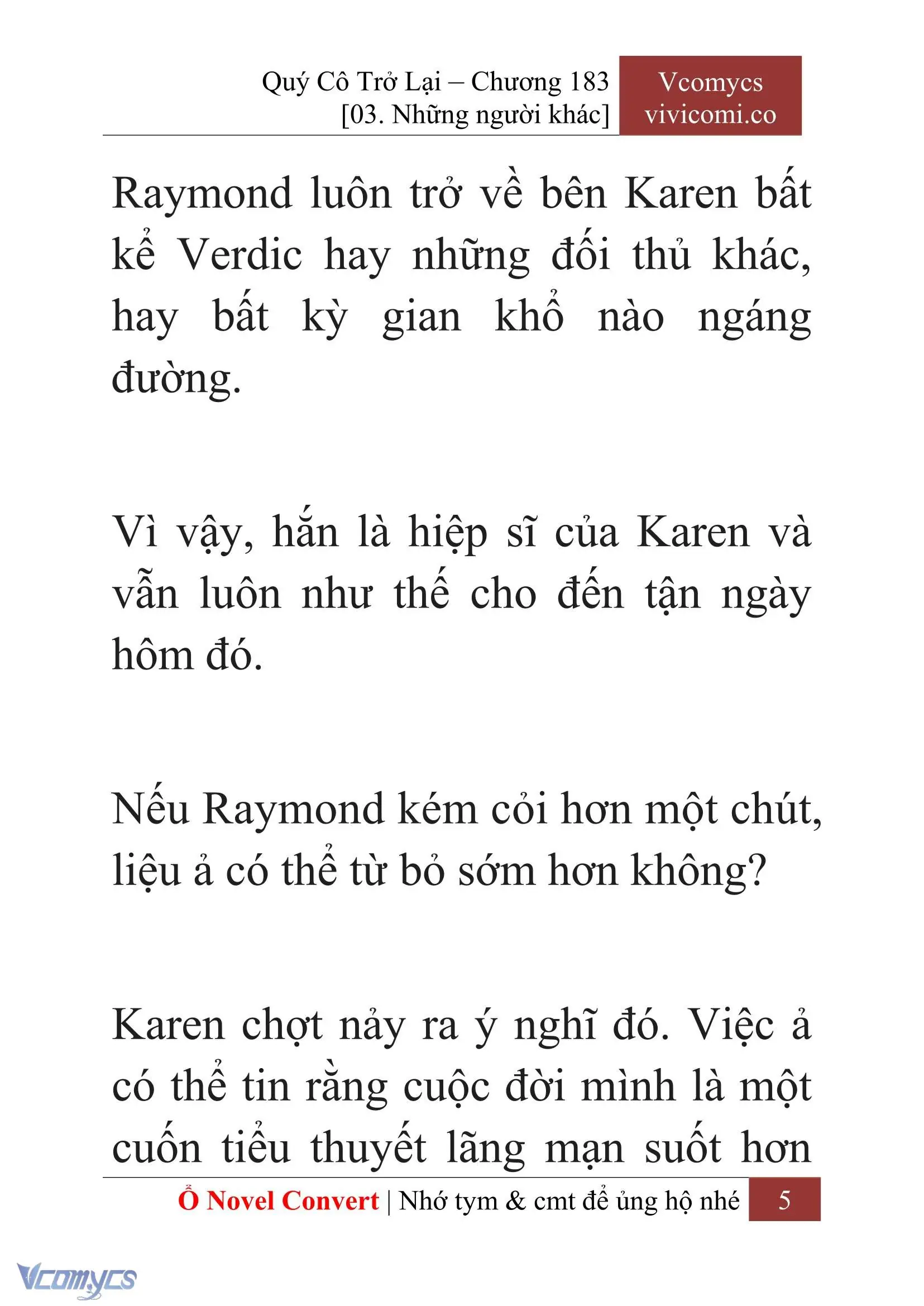 [Novel] Quý Cô Trở Lại Chapter 183 - Trang 8