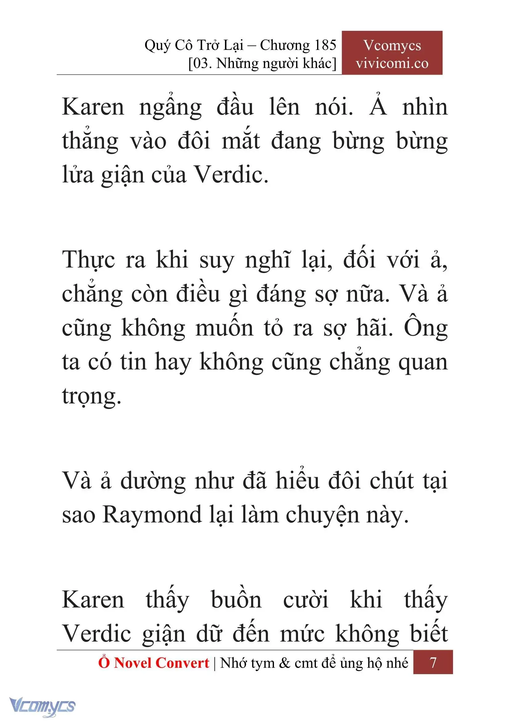 [Novel] Quý Cô Trở Lại Chapter 185 - Trang 10