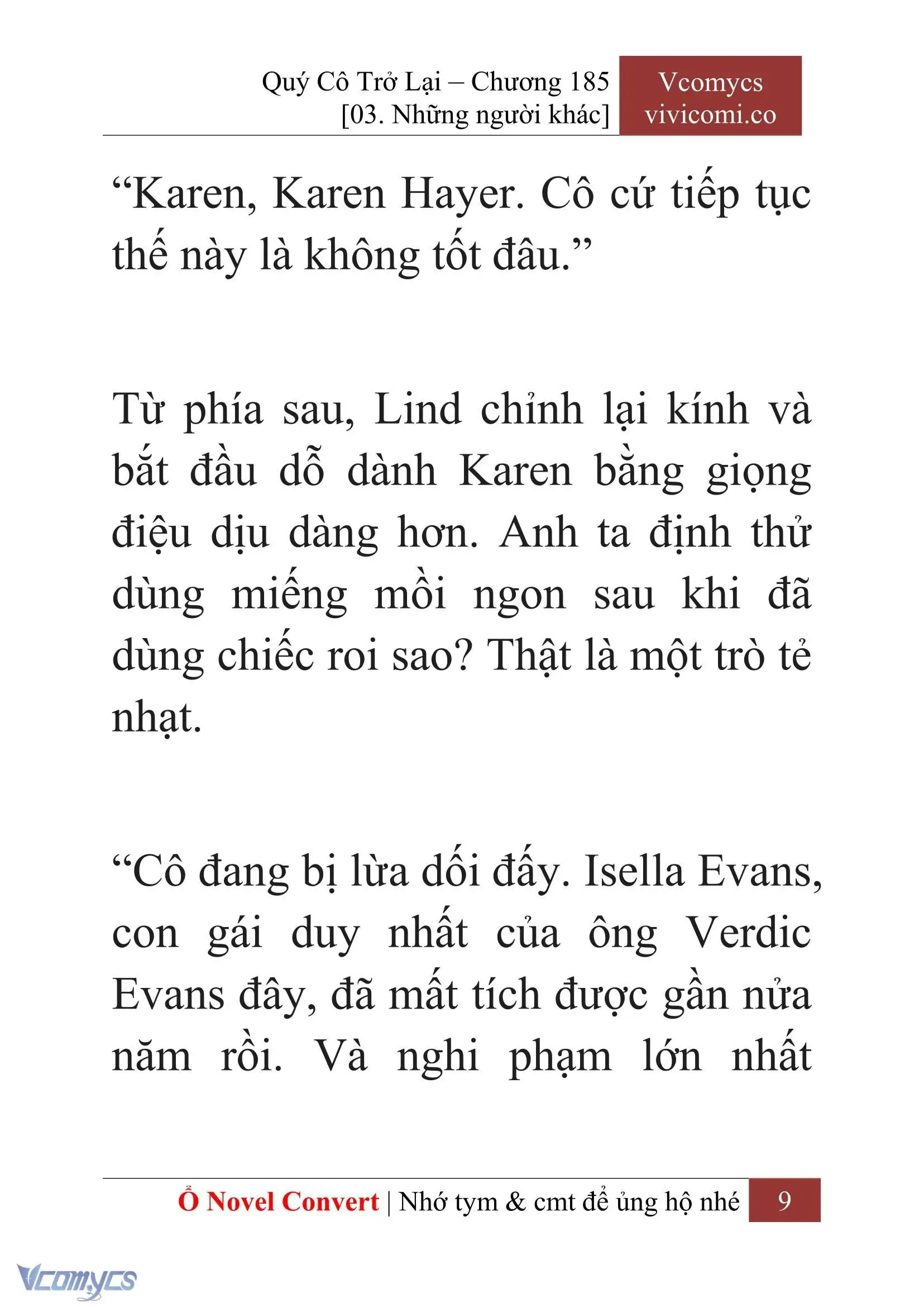 [Novel] Quý Cô Trở Lại Chapter 185 - Trang 12
