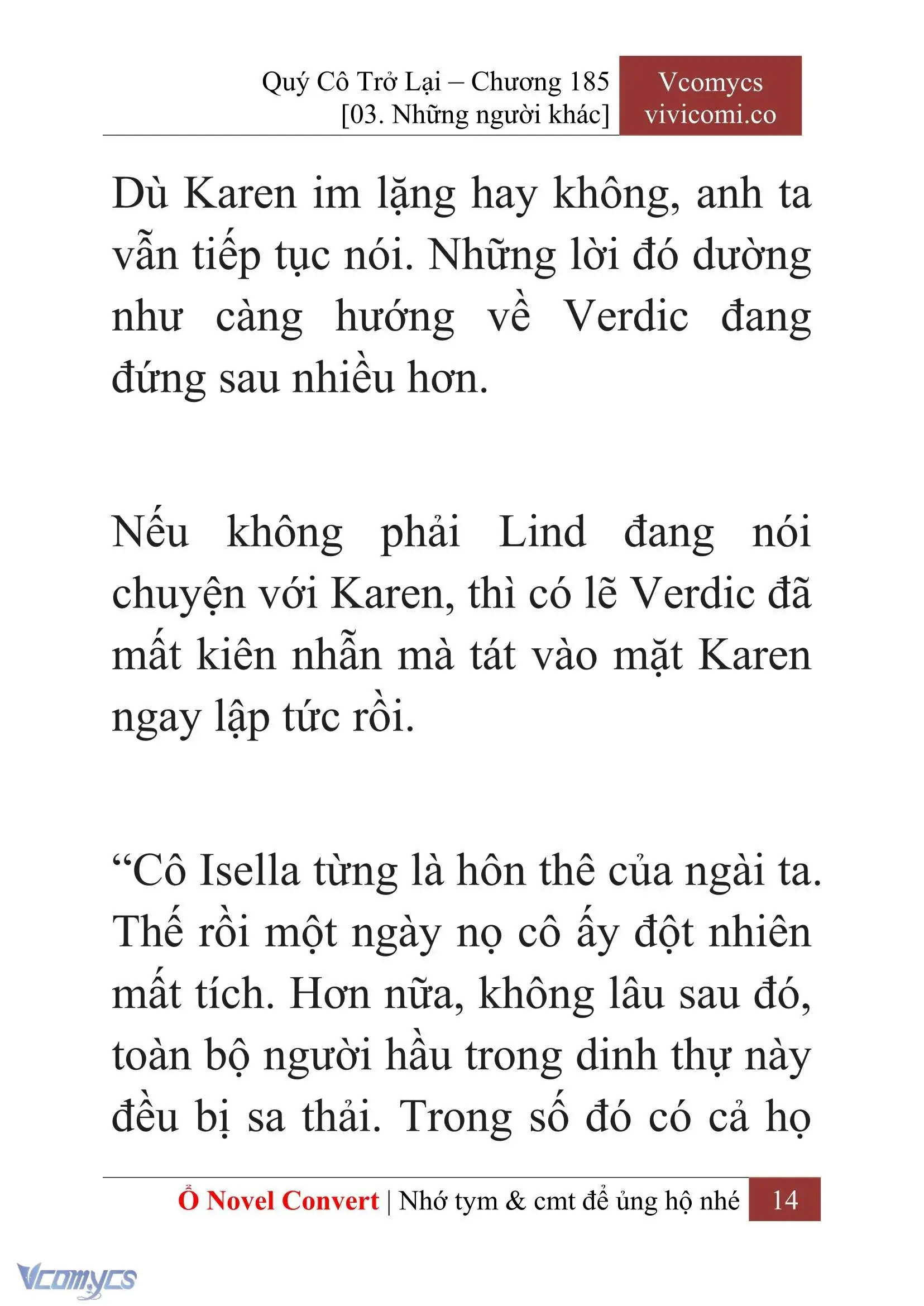[Novel] Quý Cô Trở Lại Chapter 185 - Trang 17