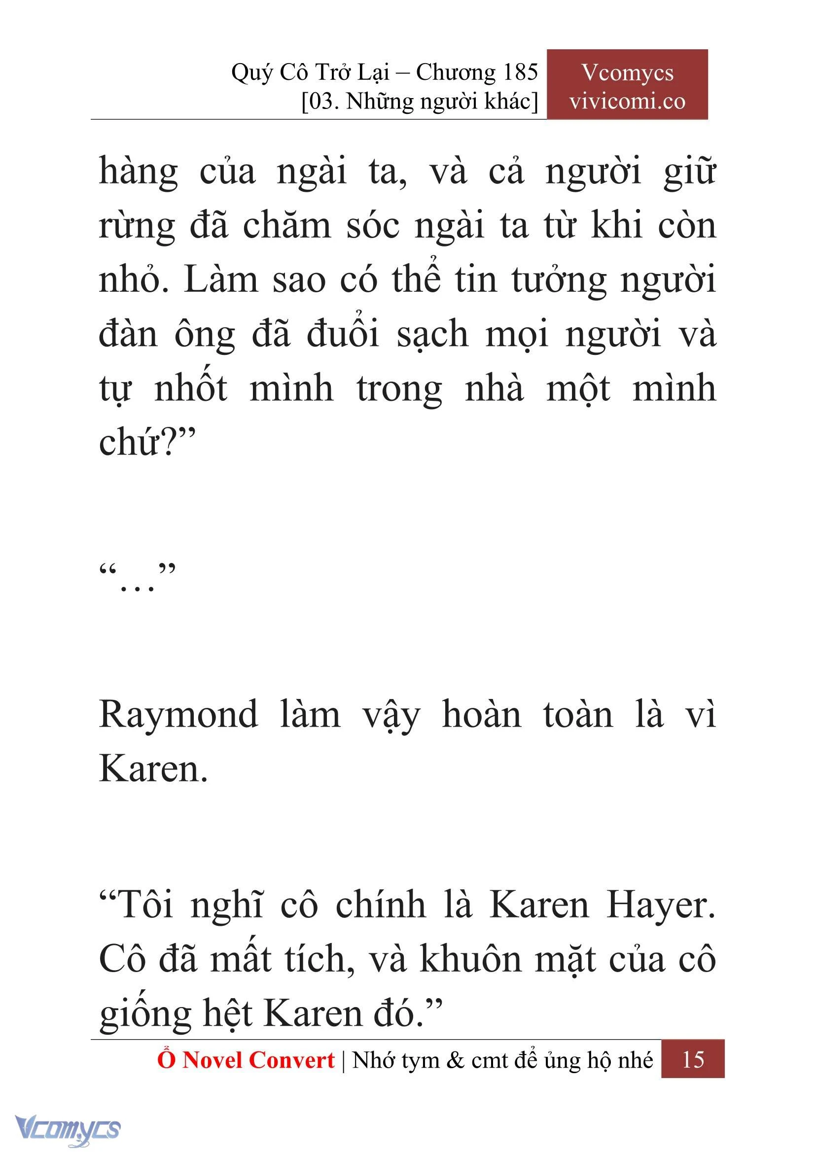 [Novel] Quý Cô Trở Lại Chapter 185 - Trang 18