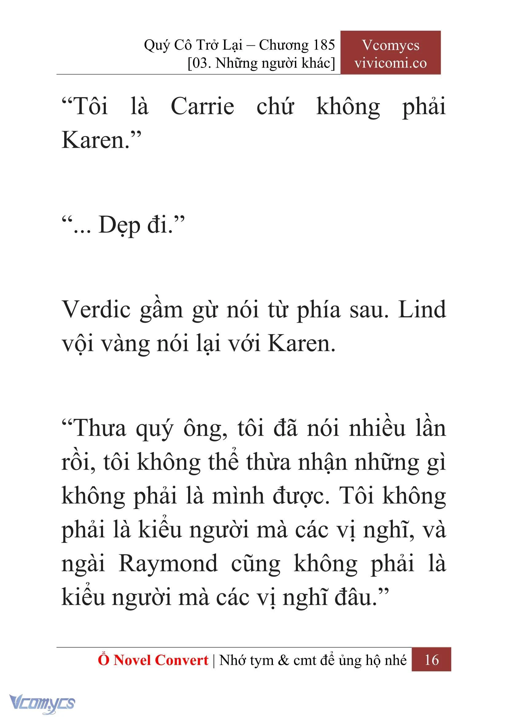 [Novel] Quý Cô Trở Lại Chapter 185 - Trang 19