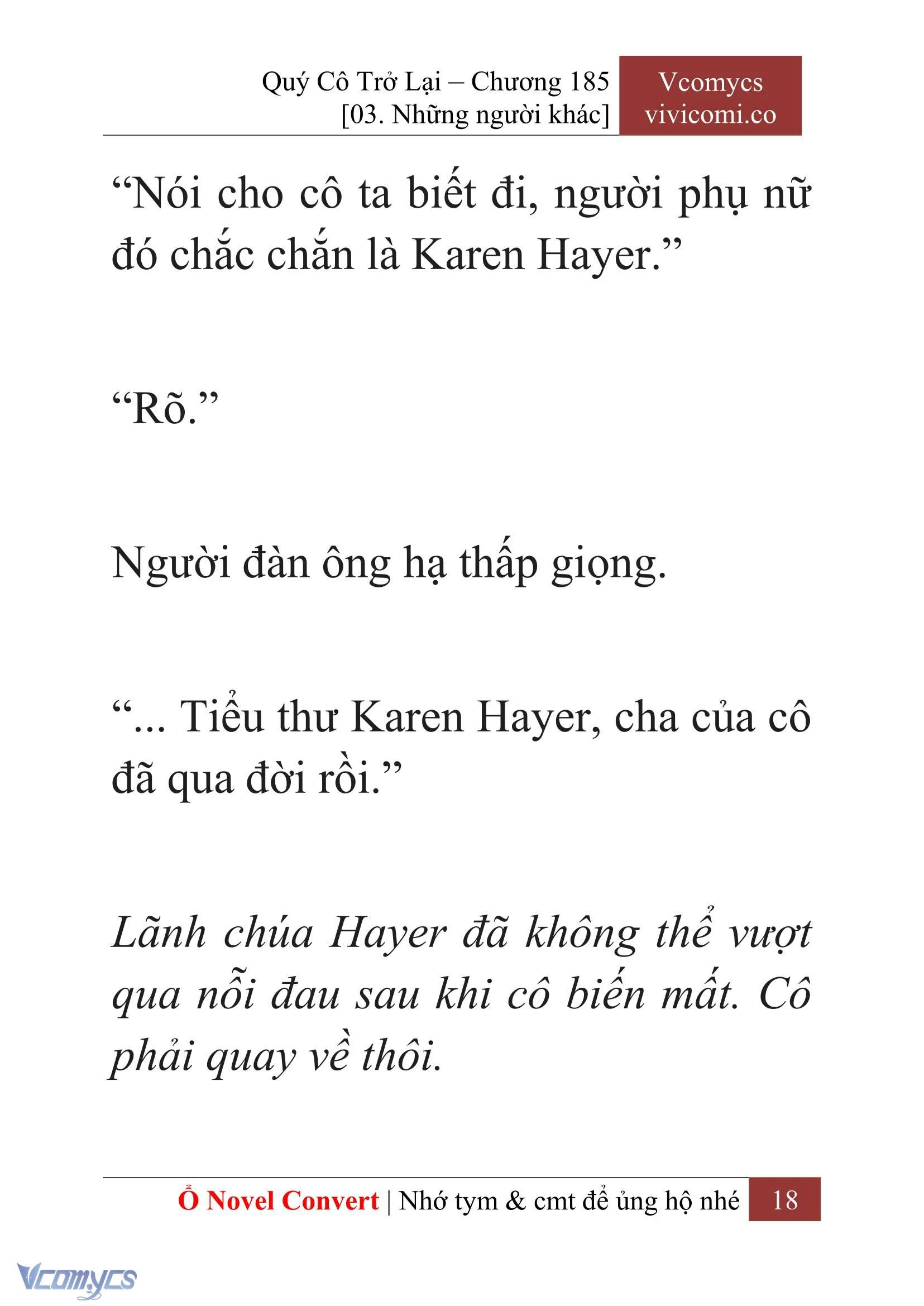 [Novel] Quý Cô Trở Lại Chapter 185 - Trang 21