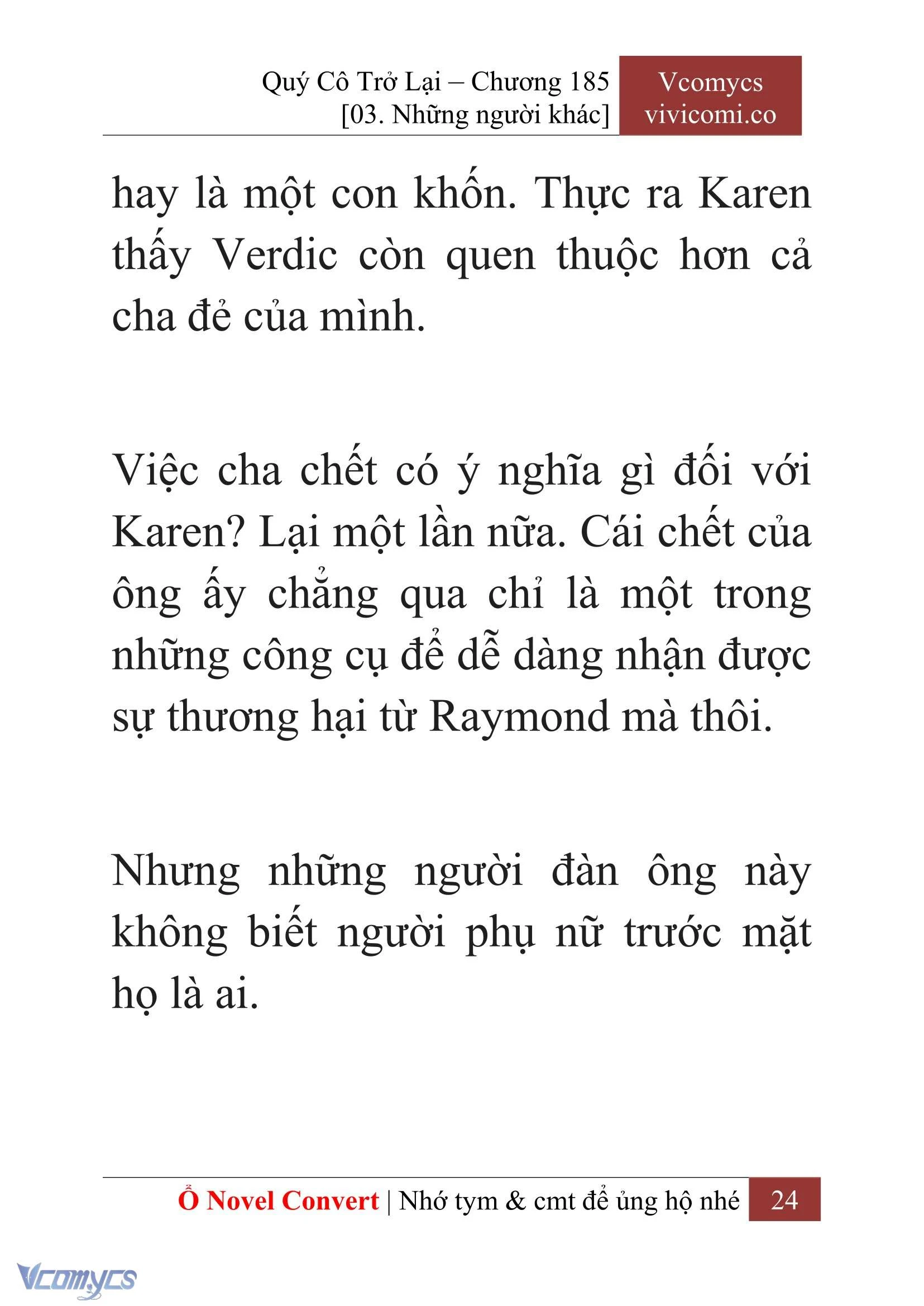 [Novel] Quý Cô Trở Lại Chapter 185 - Trang 27