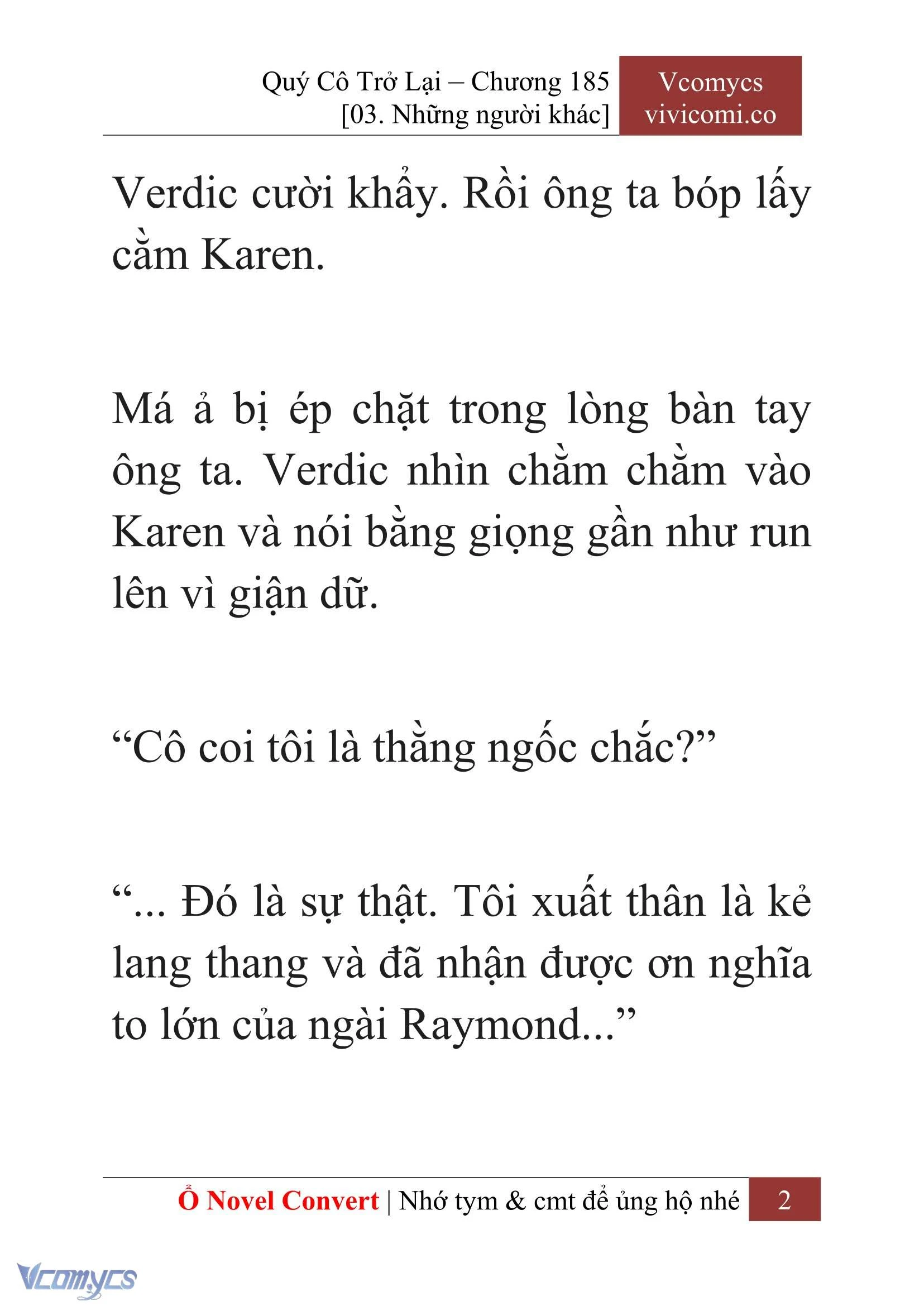[Novel] Quý Cô Trở Lại Chapter 185 - Trang 5