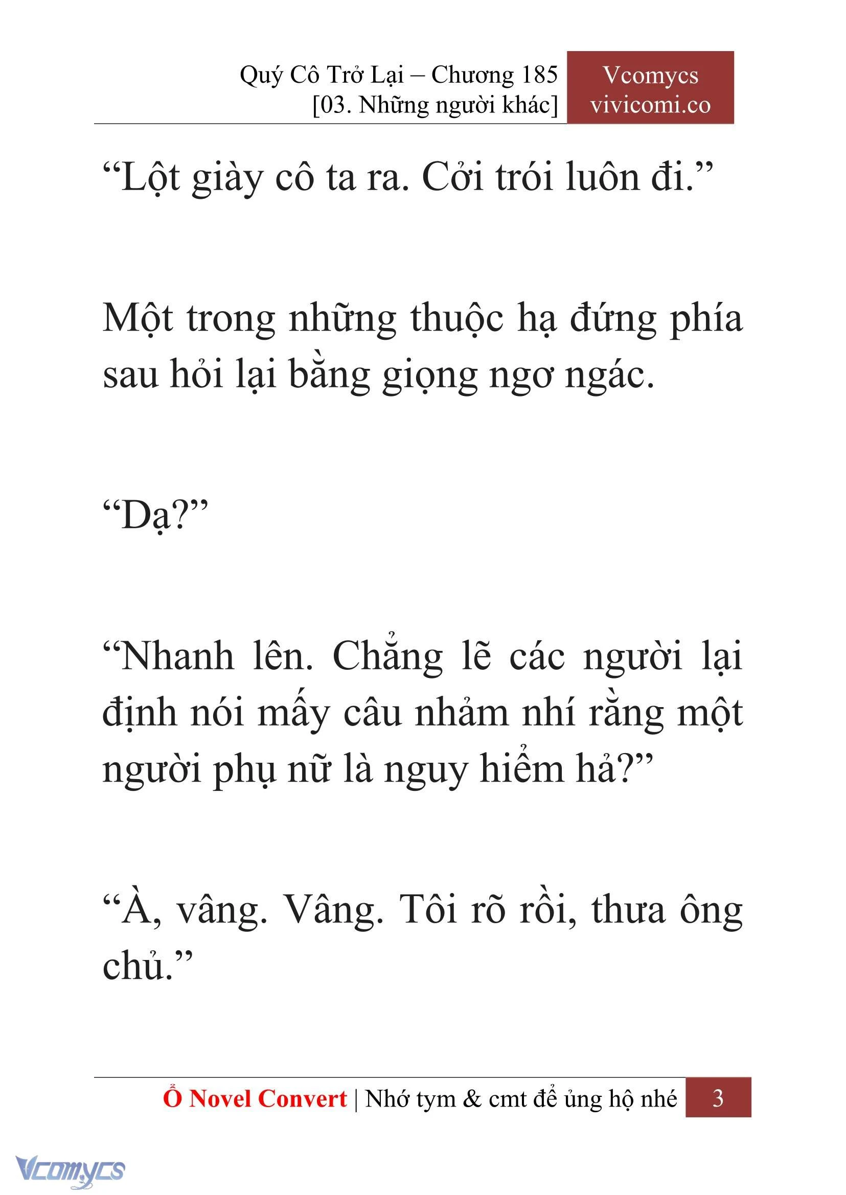 [Novel] Quý Cô Trở Lại Chapter 185 - Trang 6