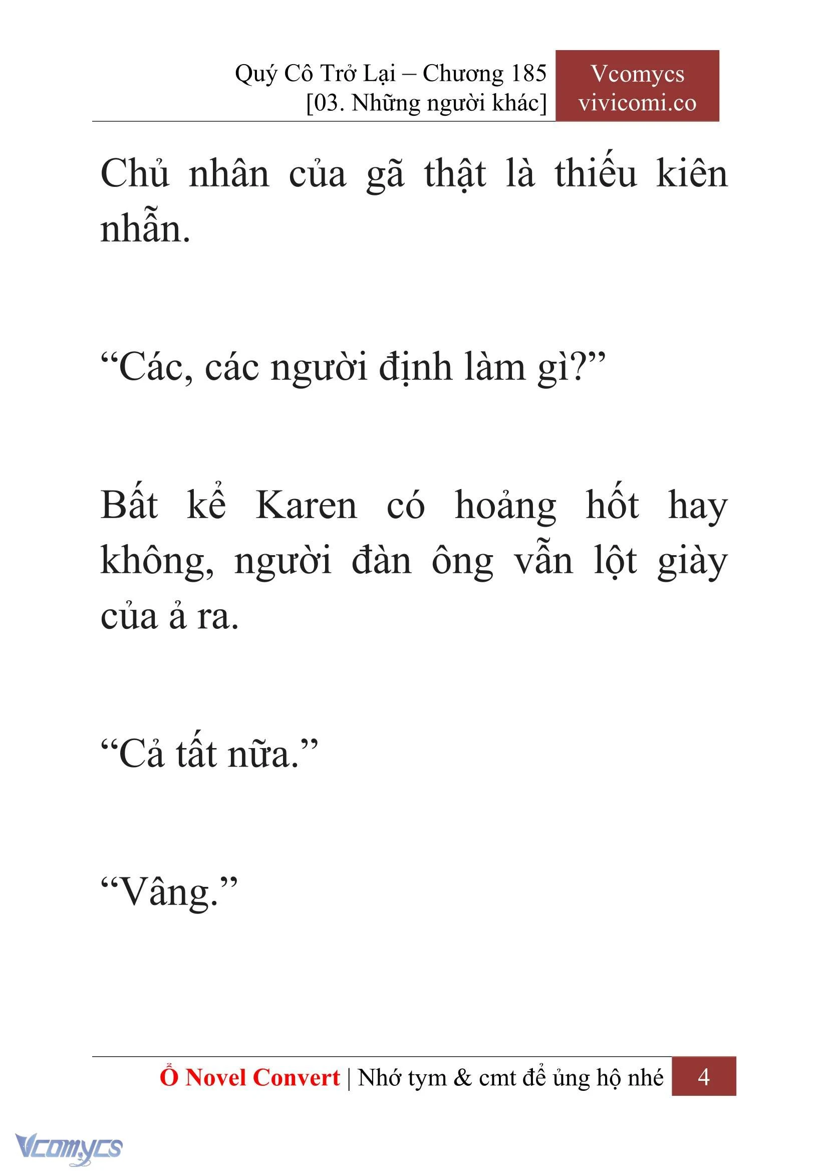 [Novel] Quý Cô Trở Lại Chapter 185 - Trang 7