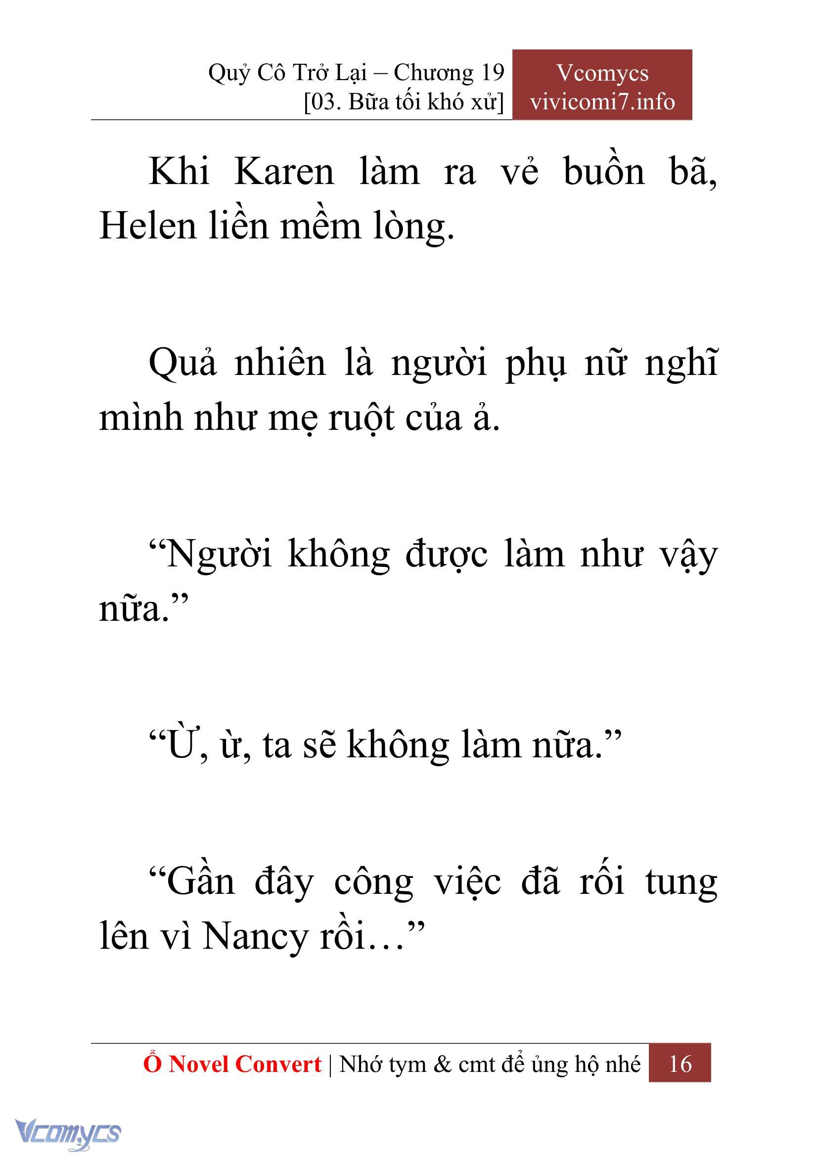 [Novel] Quý Cô Trở Lại Chapter 19 - Trang 19