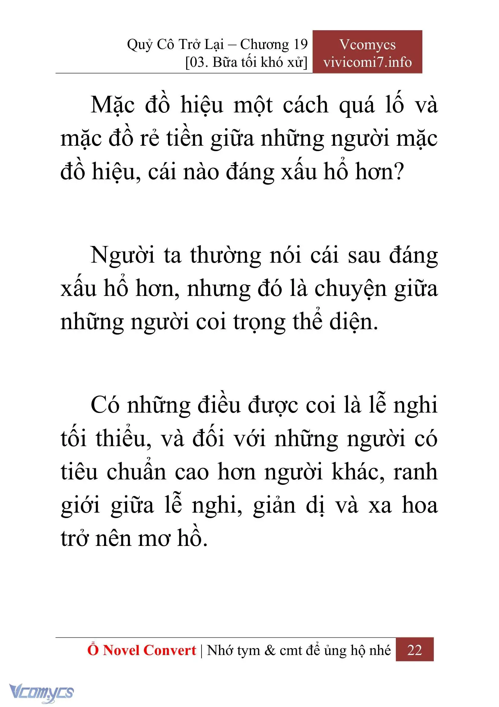 [Novel] Quý Cô Trở Lại Chapter 19 - Trang 25