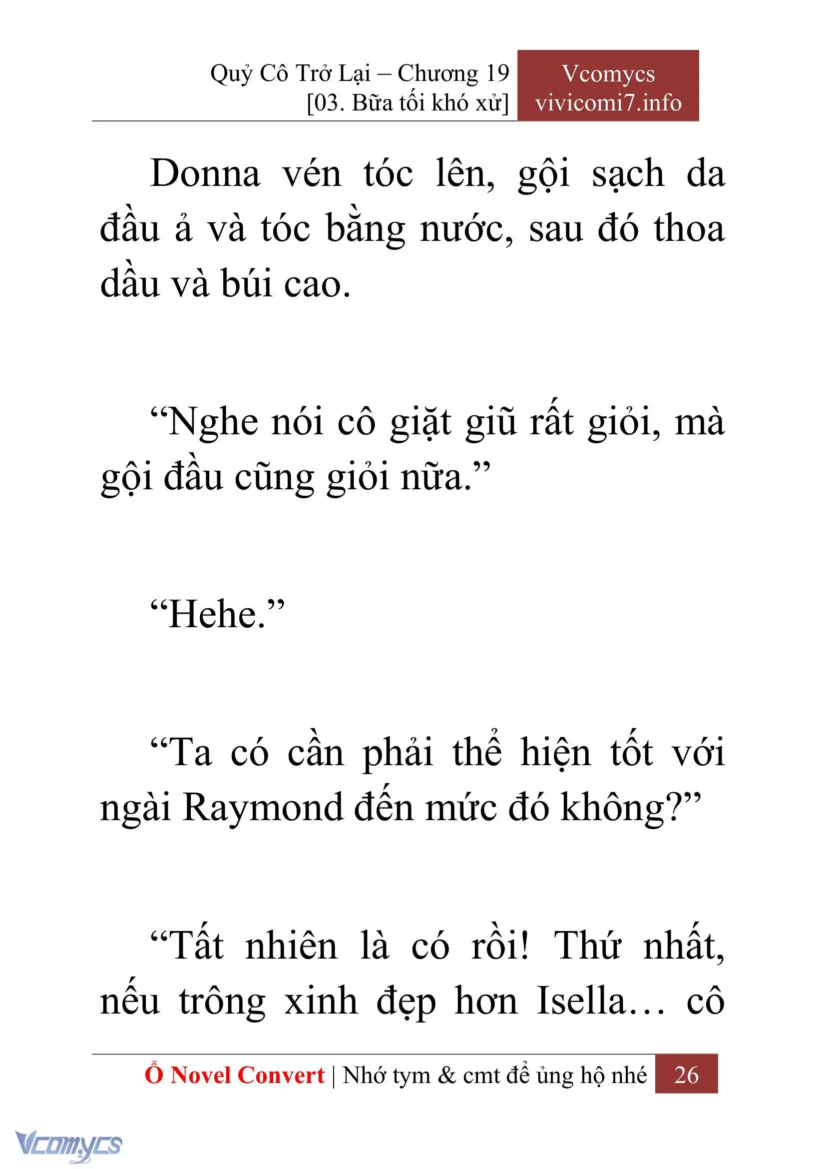 [Novel] Quý Cô Trở Lại Chapter 19 - Trang 29