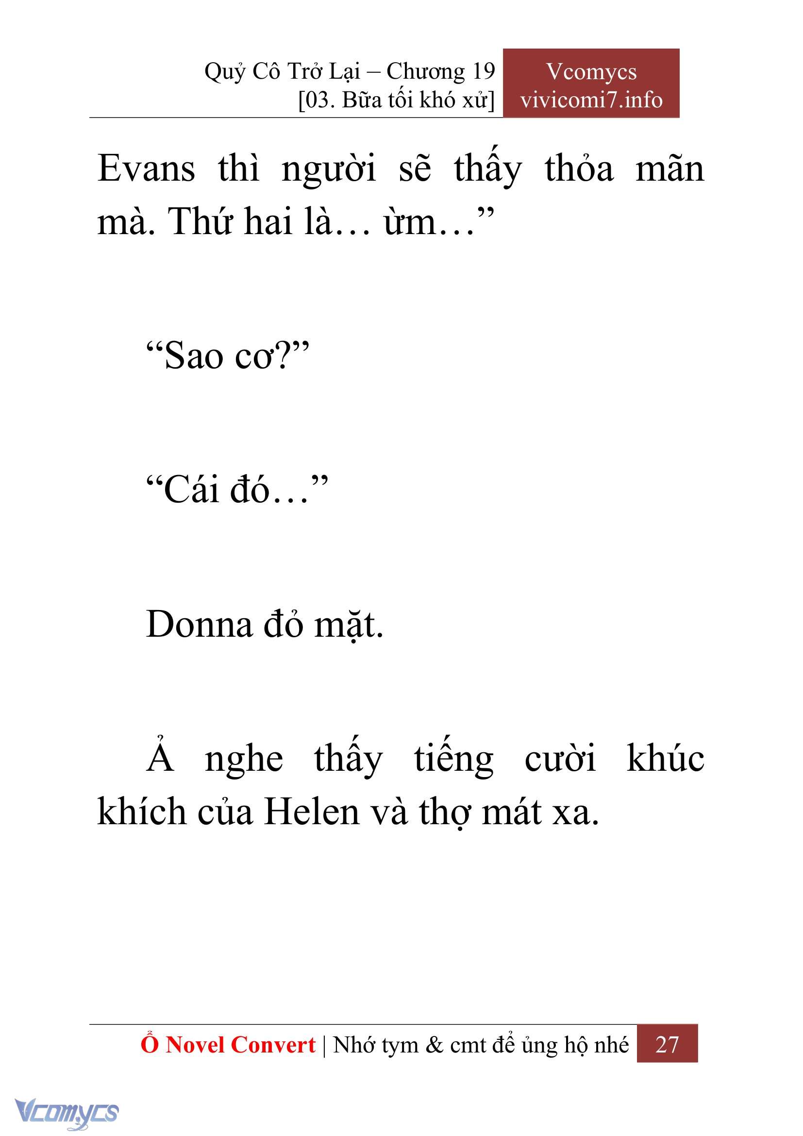 [Novel] Quý Cô Trở Lại Chapter 19 - Trang 30