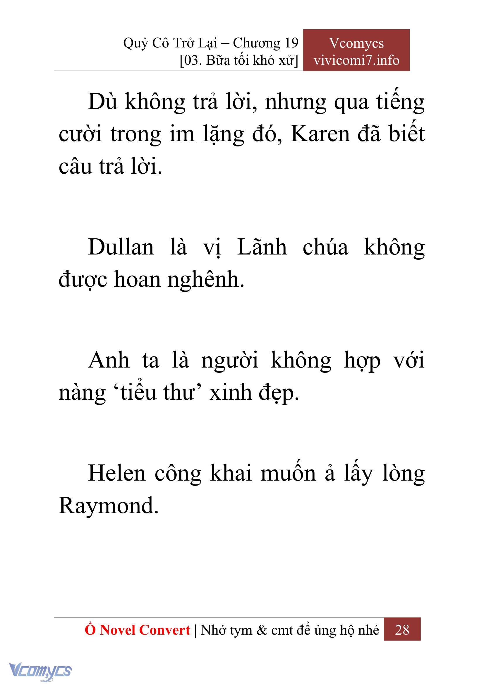 [Novel] Quý Cô Trở Lại Chapter 19 - Trang 31