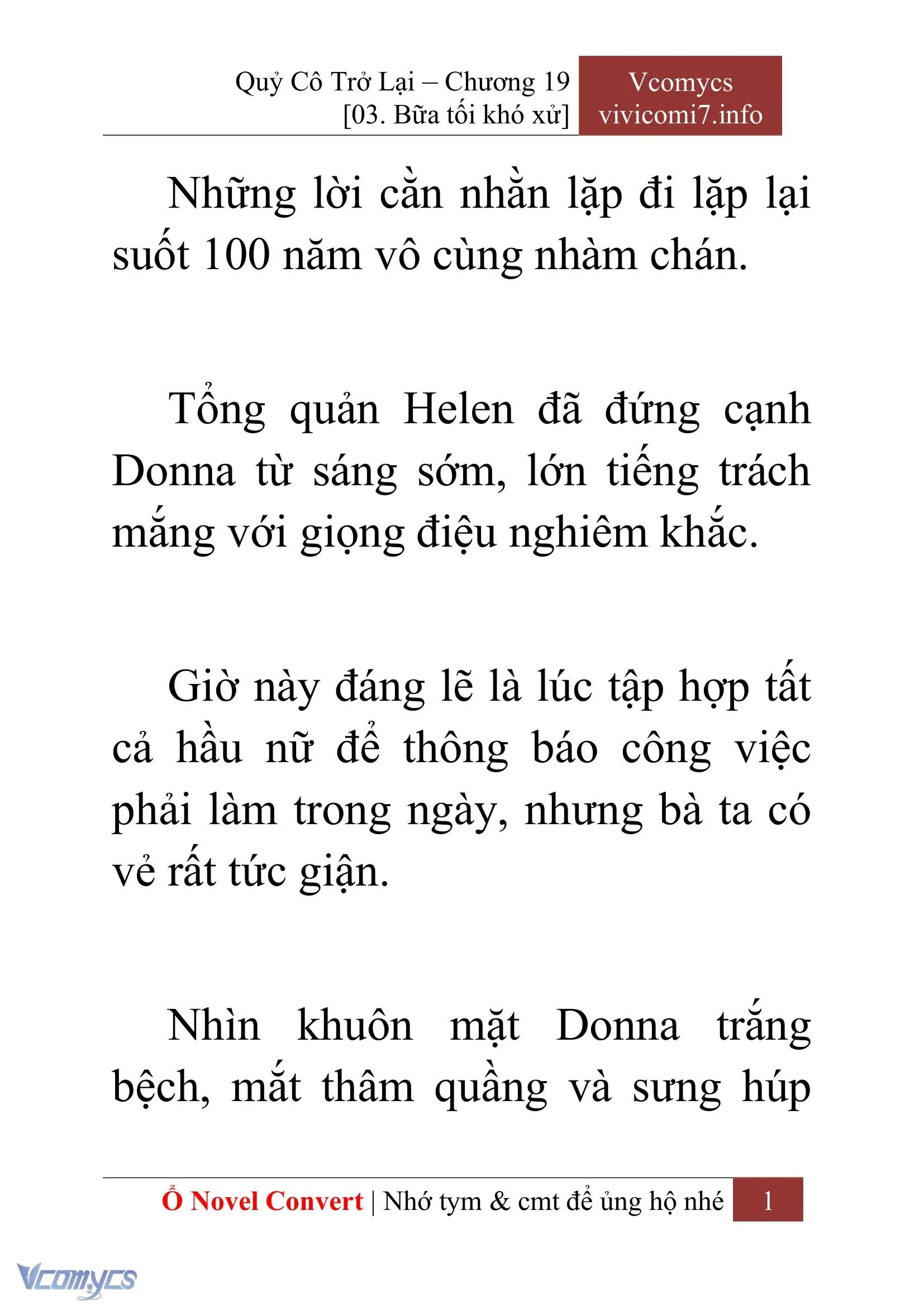 [Novel] Quý Cô Trở Lại Chapter 19 - Trang 4