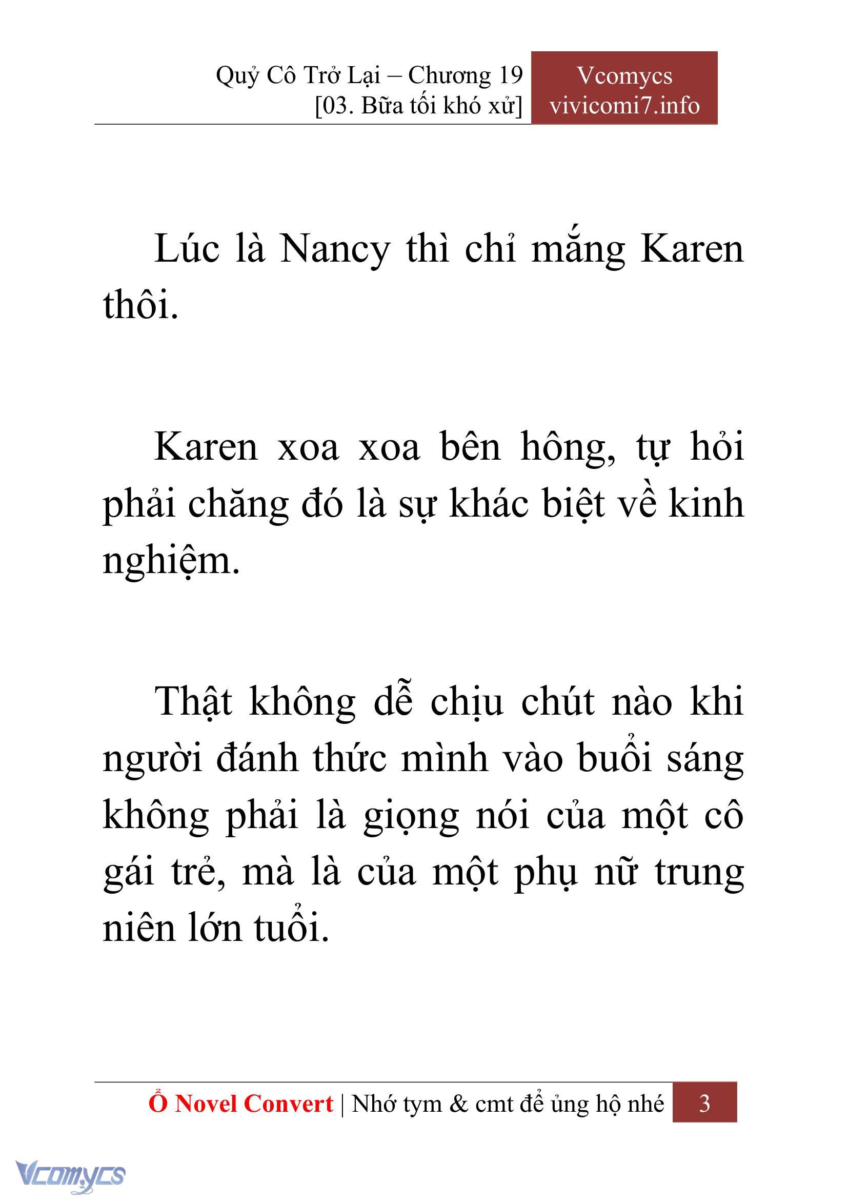 [Novel] Quý Cô Trở Lại Chapter 19 - Trang 6
