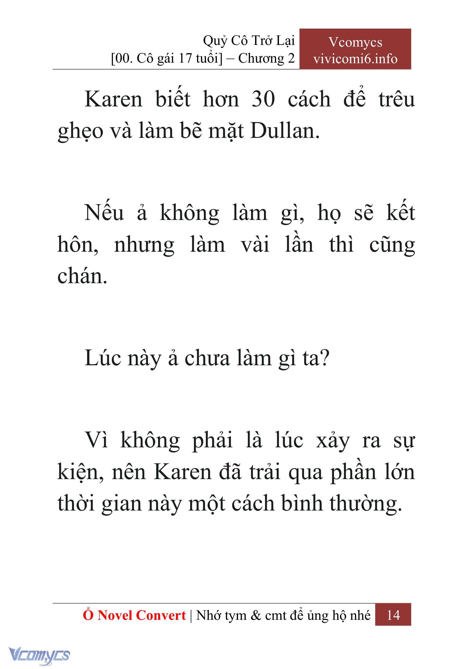 [Novel] Quý Cô Trở Lại Chapter 2 - Trang 17