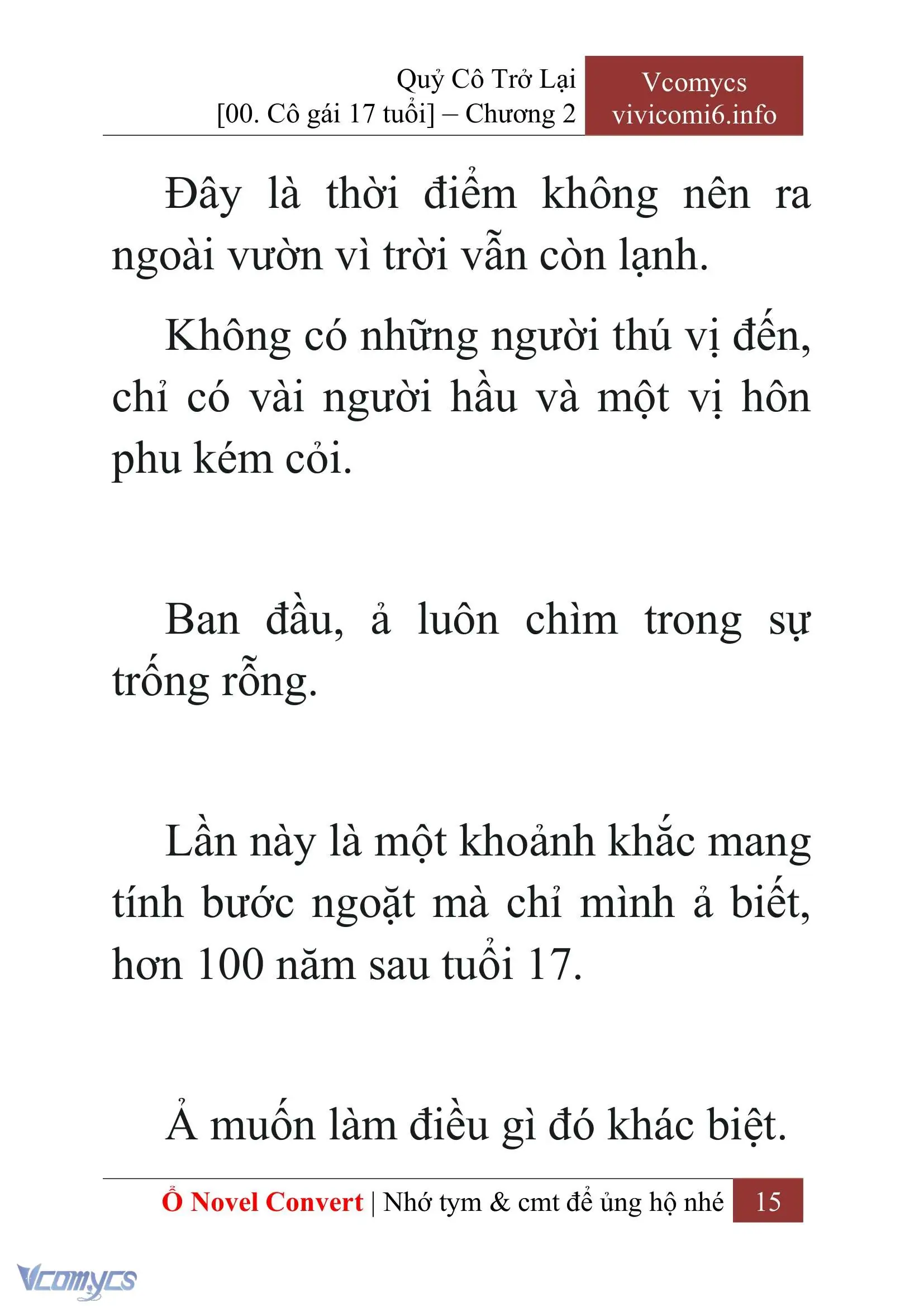 [Novel] Quý Cô Trở Lại Chapter 2 - Trang 18