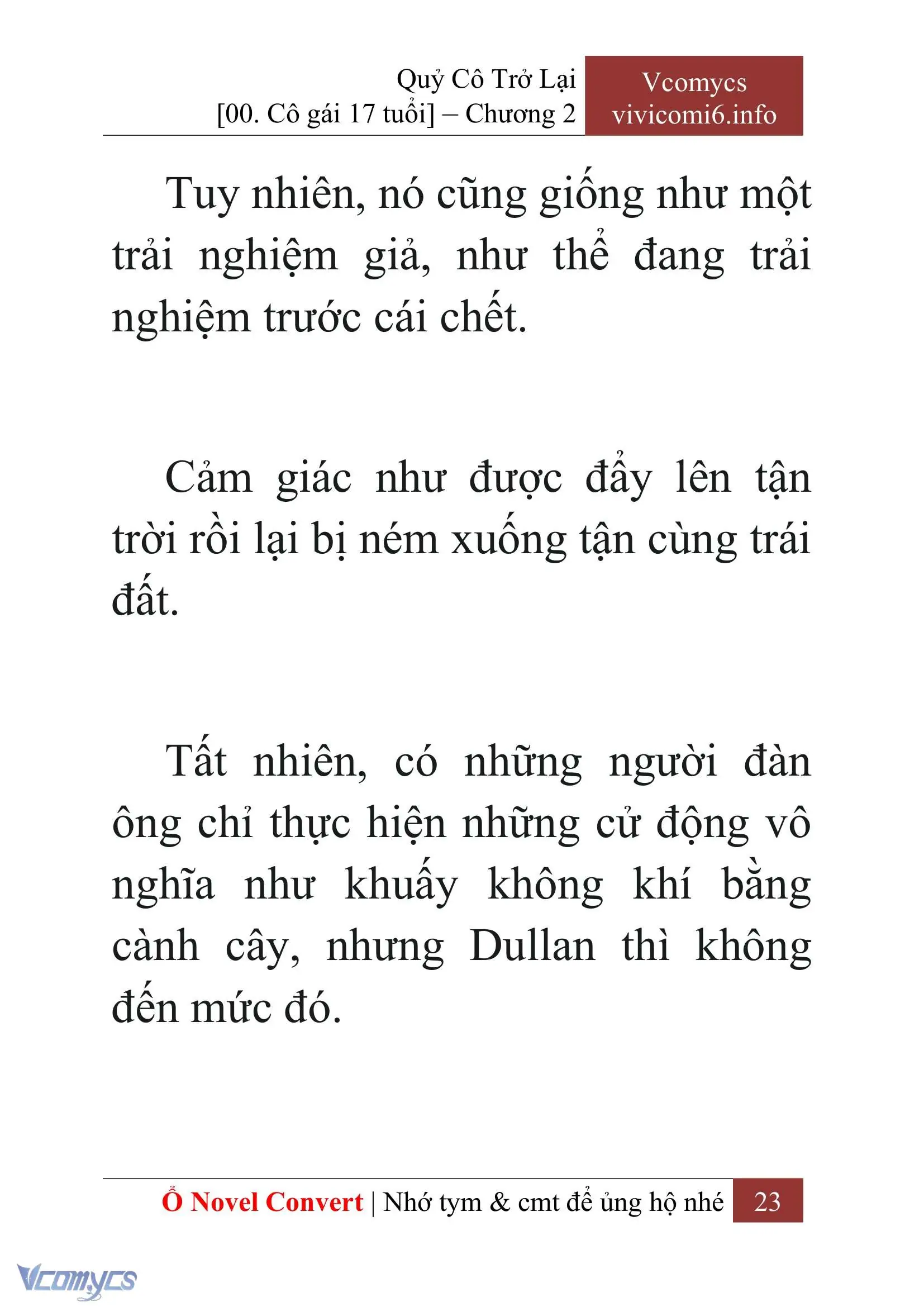 [Novel] Quý Cô Trở Lại Chapter 2 - Trang 26