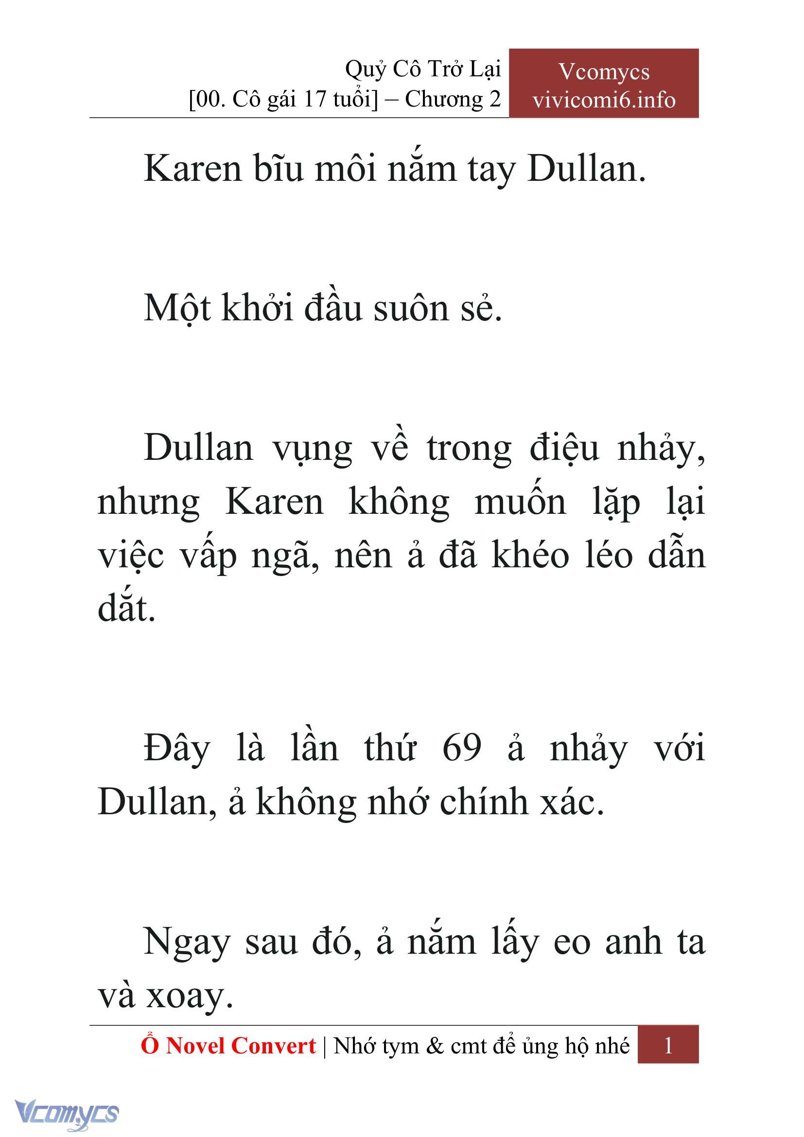 [Novel] Quý Cô Trở Lại Chapter 2 - Trang 4