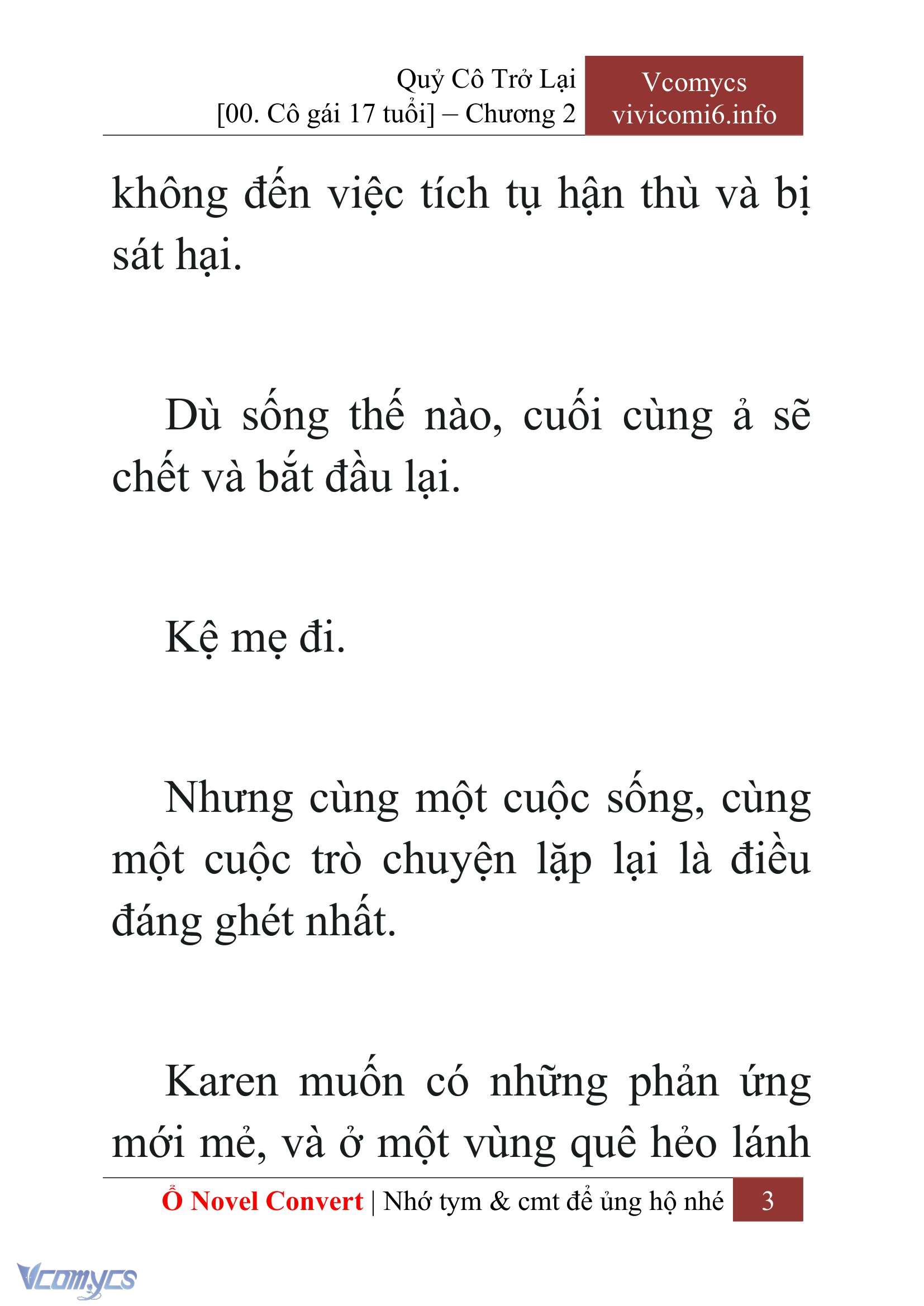 [Novel] Quý Cô Trở Lại Chapter 2 - Trang 6
