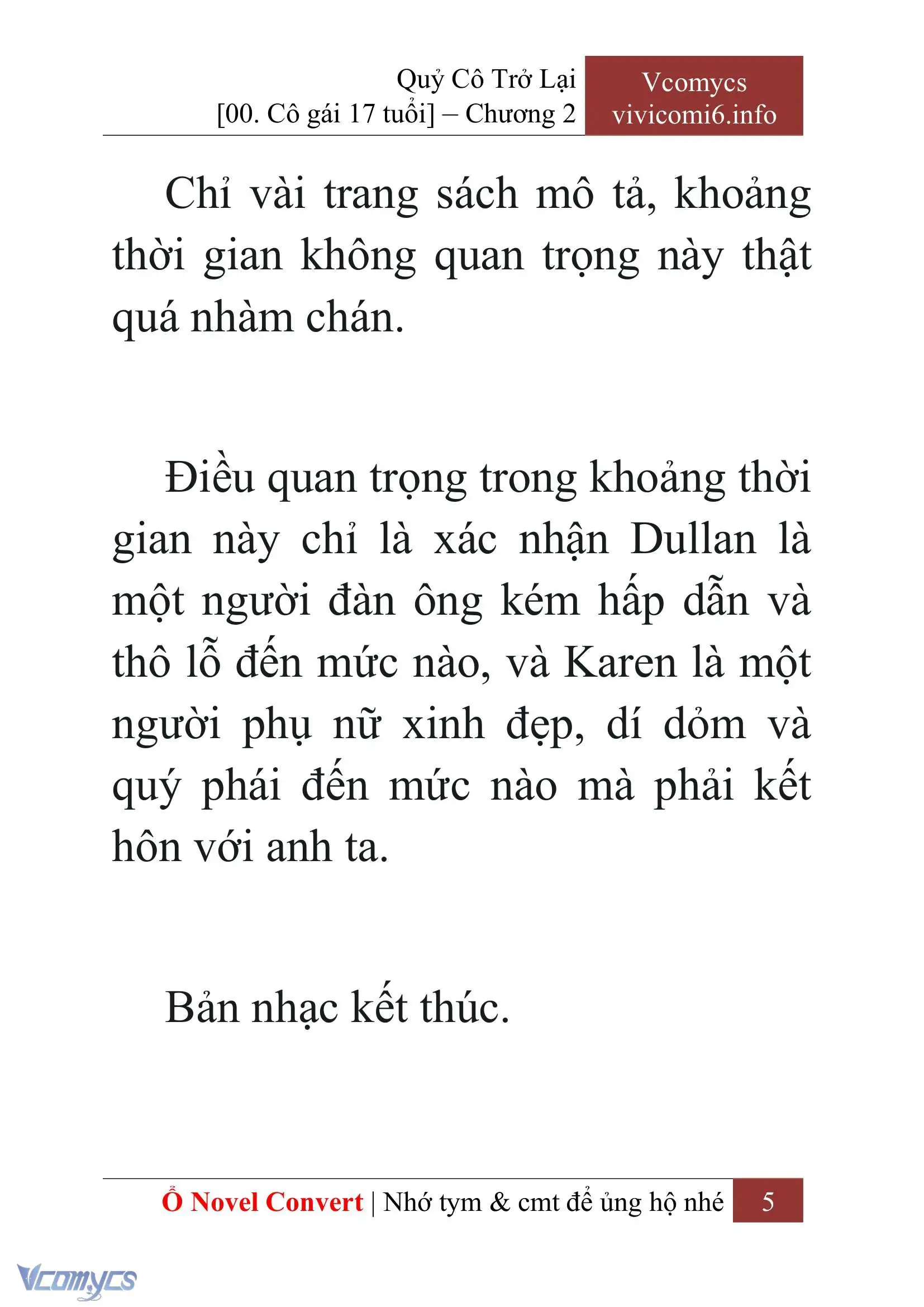 [Novel] Quý Cô Trở Lại Chapter 2 - Trang 8