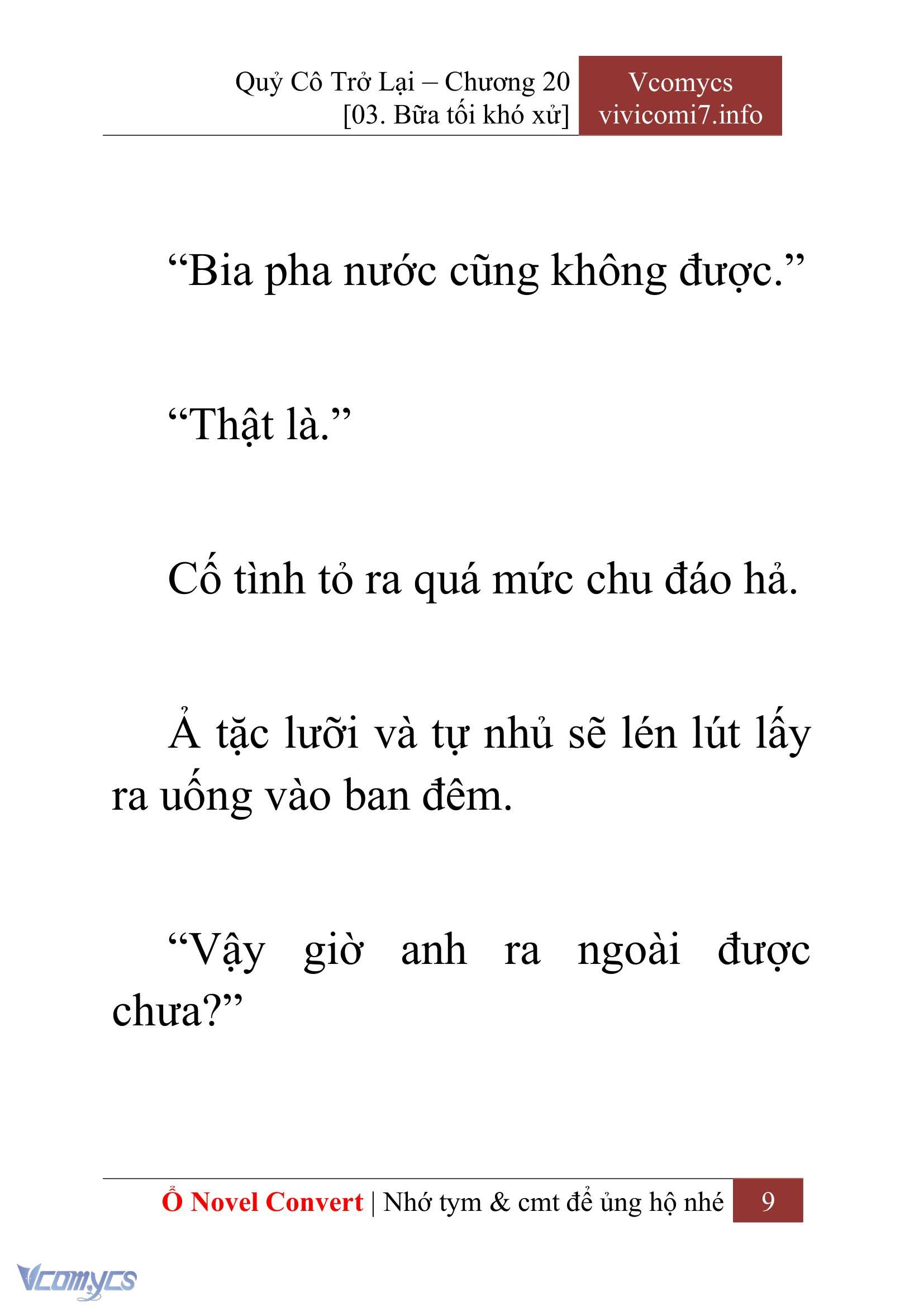 [Novel] Quý Cô Trở Lại Chapter 20 - Trang 12