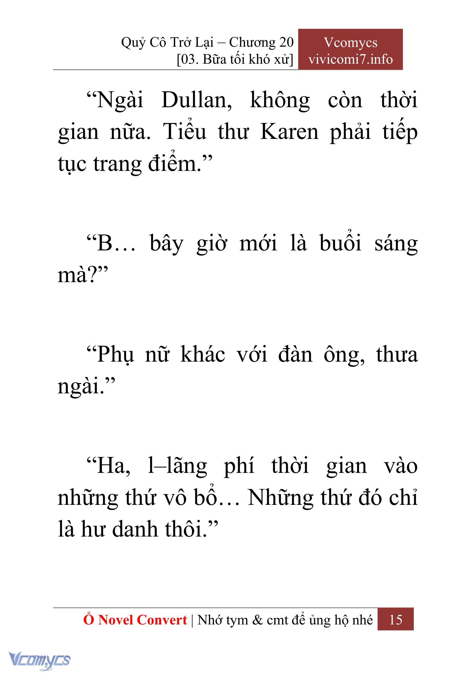 [Novel] Quý Cô Trở Lại Chapter 20 - Trang 18