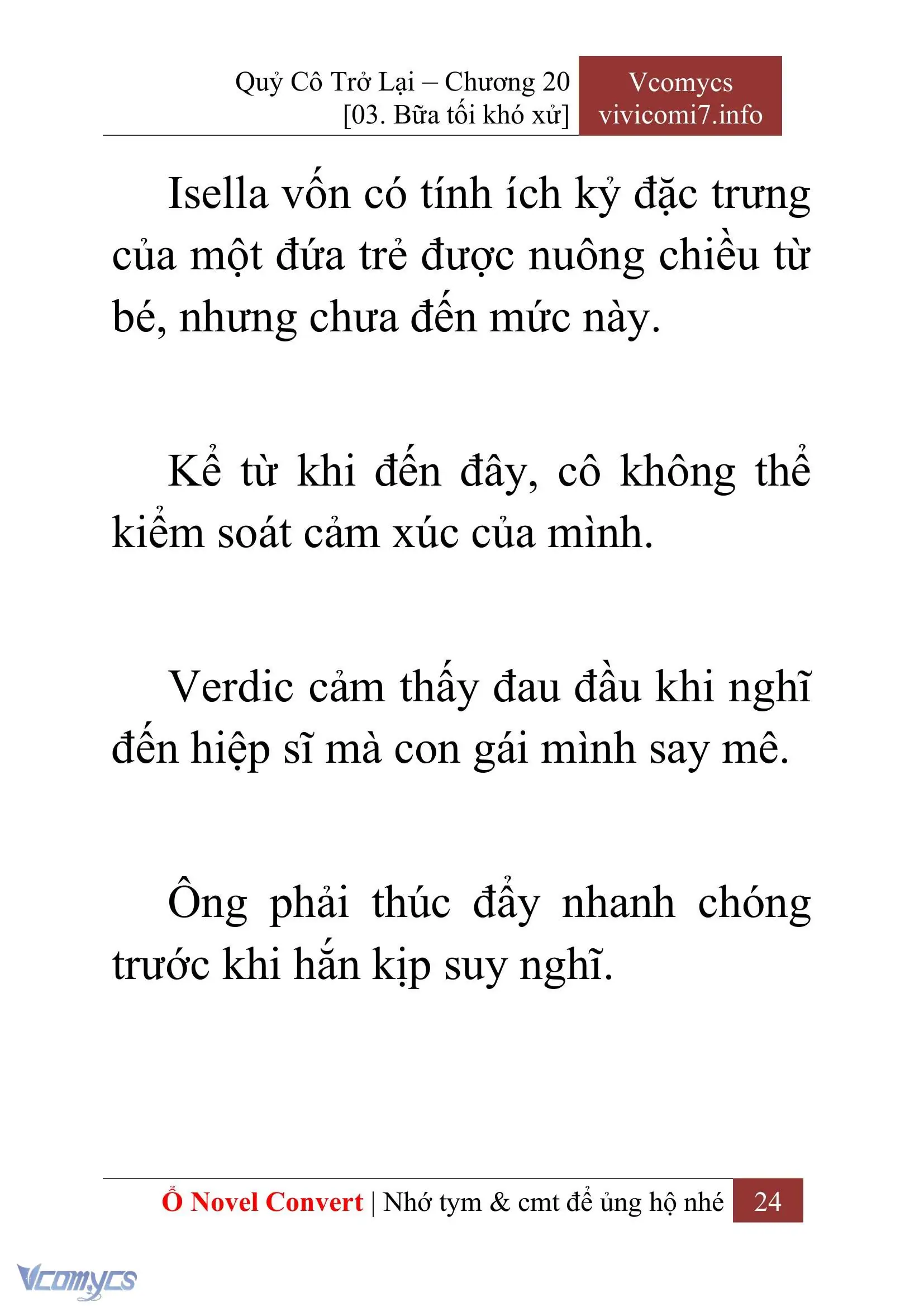 [Novel] Quý Cô Trở Lại Chapter 20 - Trang 27