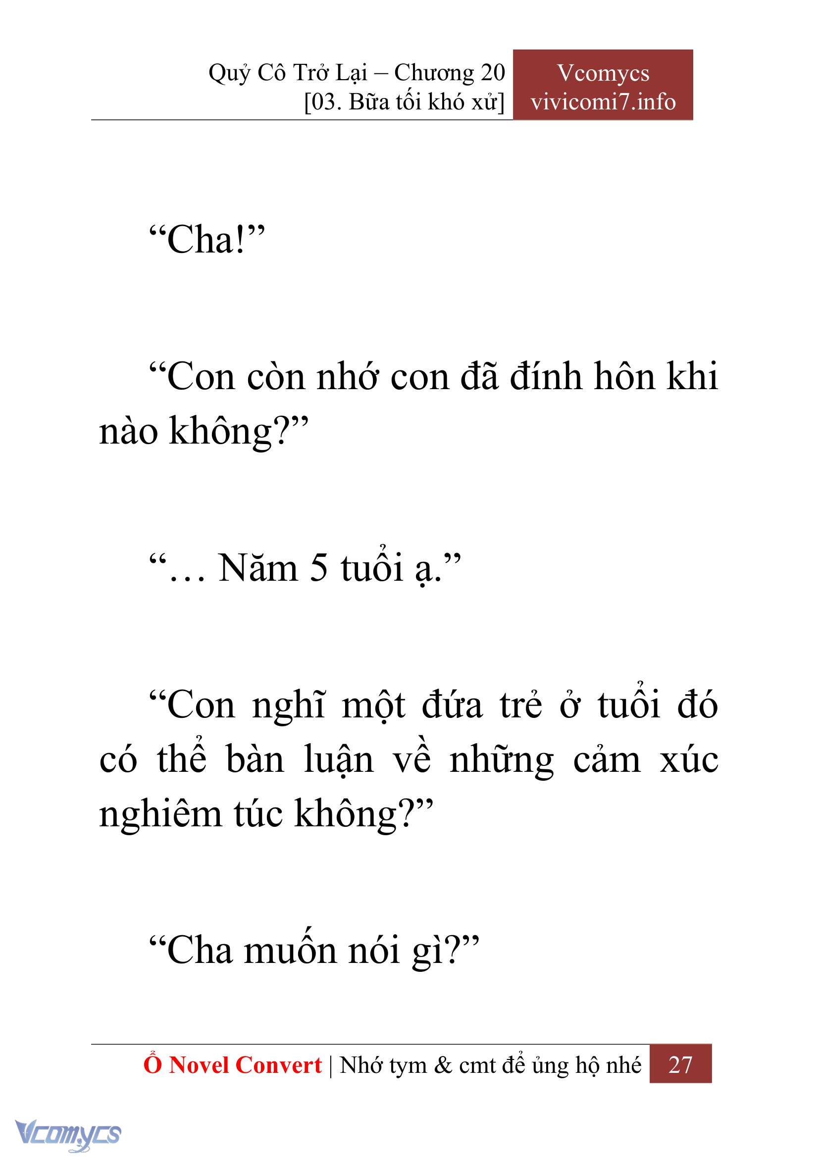 [Novel] Quý Cô Trở Lại Chapter 20 - Trang 30