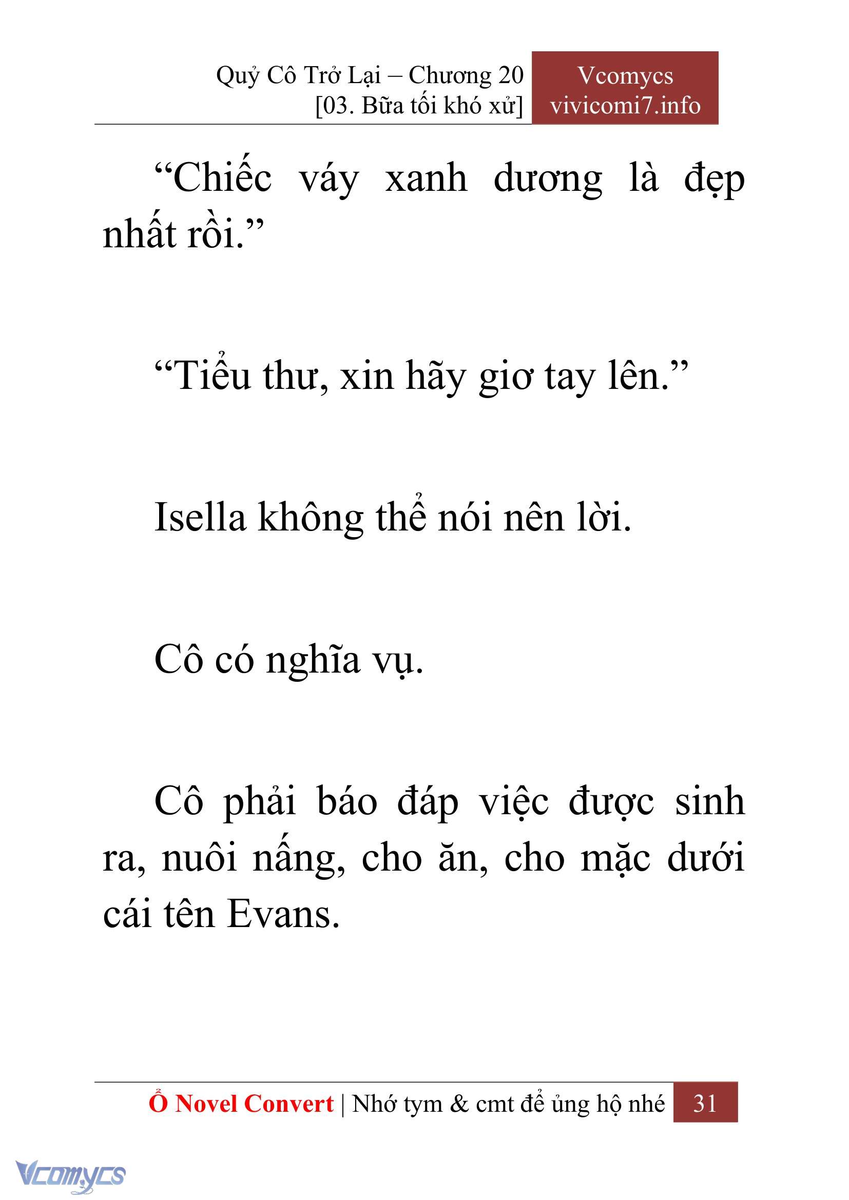 [Novel] Quý Cô Trở Lại Chapter 20 - Trang 34