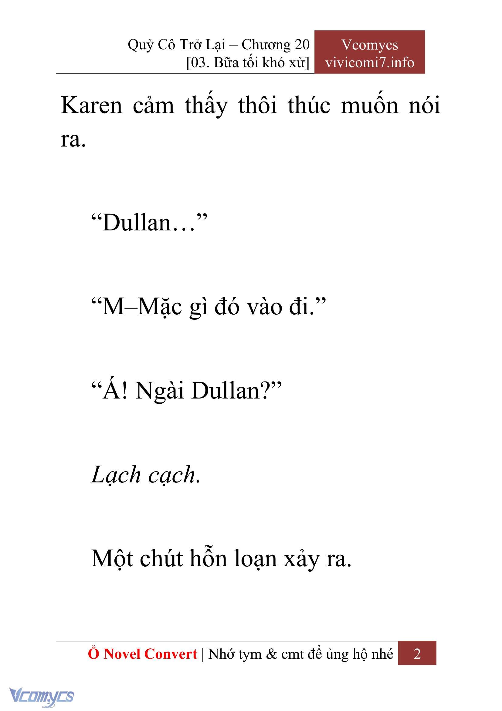 [Novel] Quý Cô Trở Lại Chapter 20 - Trang 5