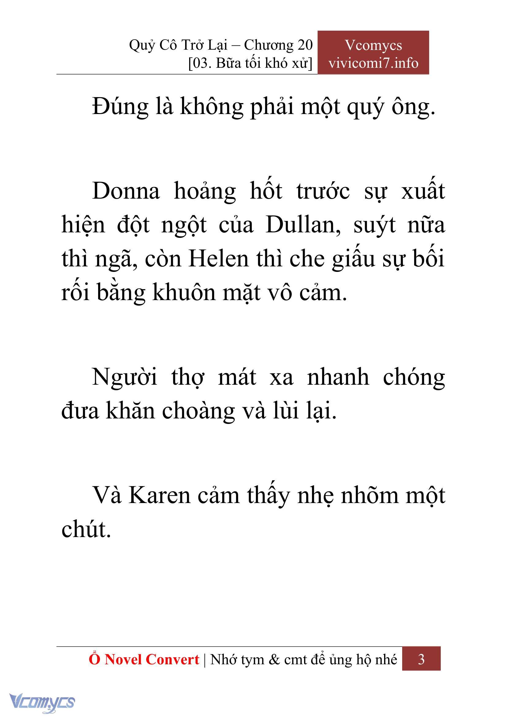 [Novel] Quý Cô Trở Lại Chapter 20 - Trang 6