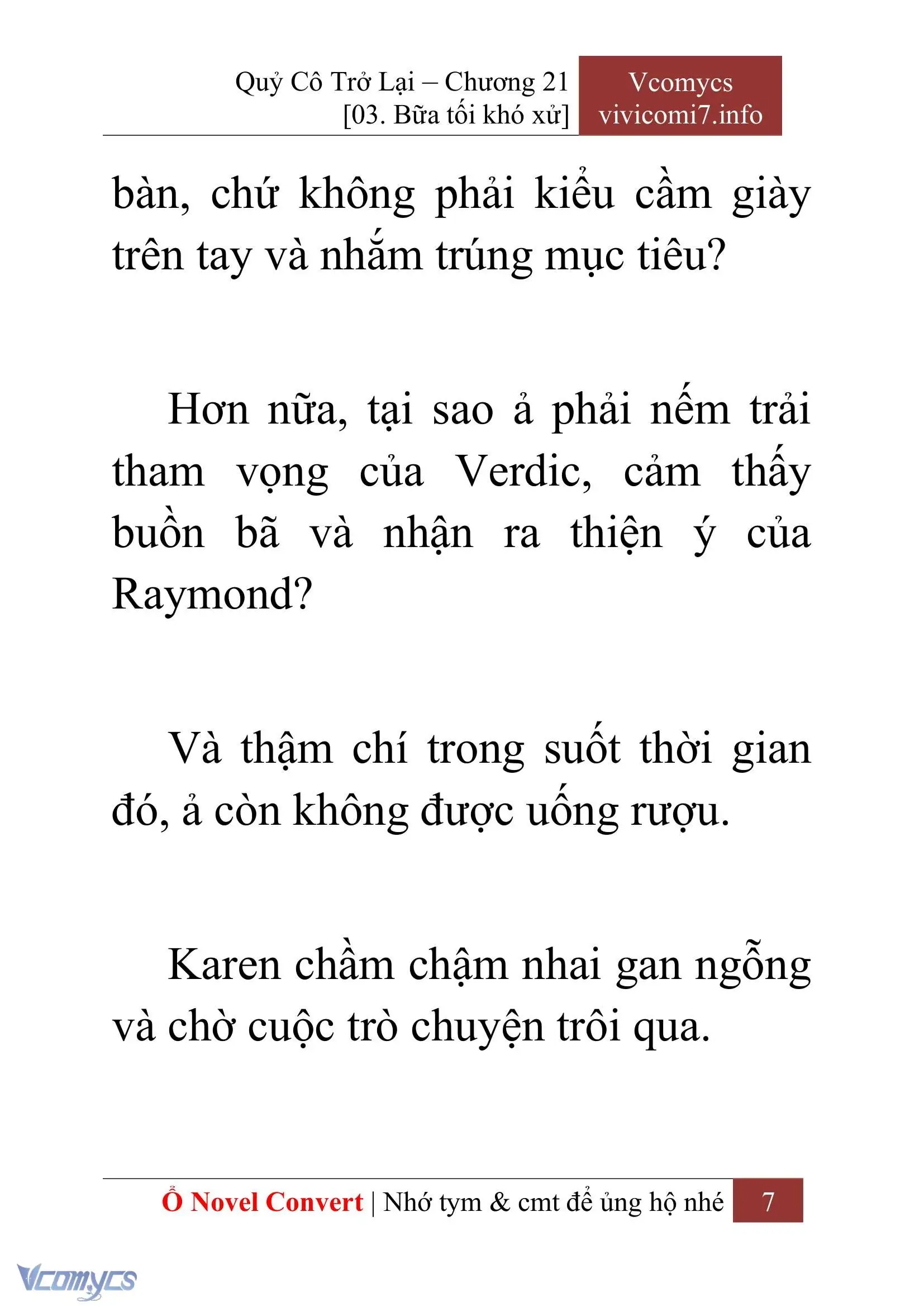 [Novel] Quý Cô Trở Lại Chapter 21 - Trang 10