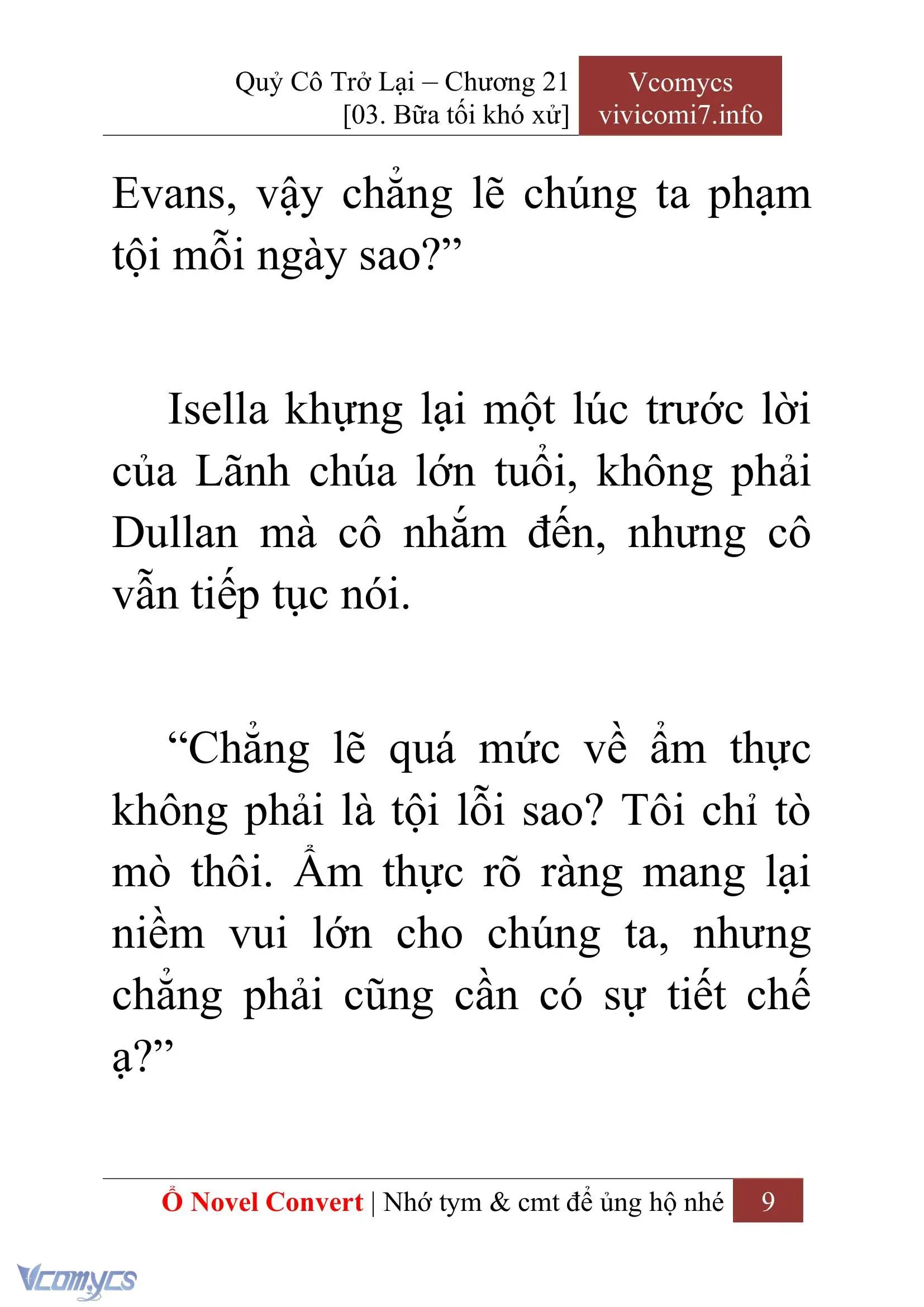 [Novel] Quý Cô Trở Lại Chapter 21 - Trang 12