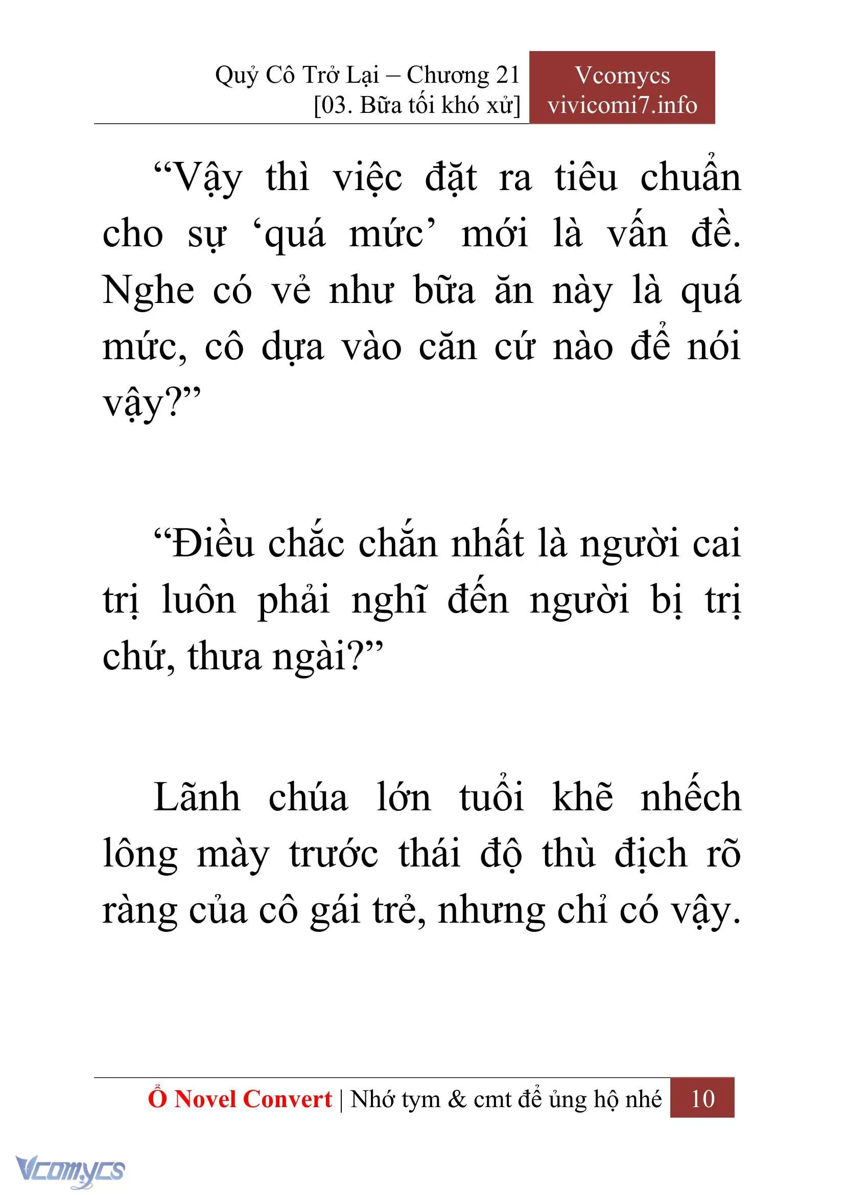 [Novel] Quý Cô Trở Lại Chapter 21 - Trang 13