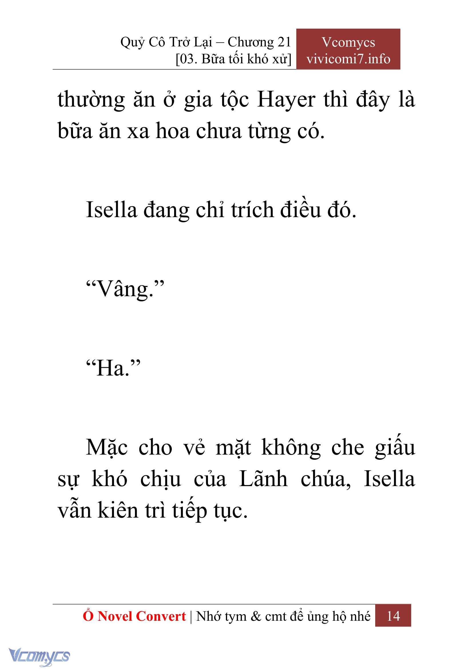 [Novel] Quý Cô Trở Lại Chapter 21 - Trang 17