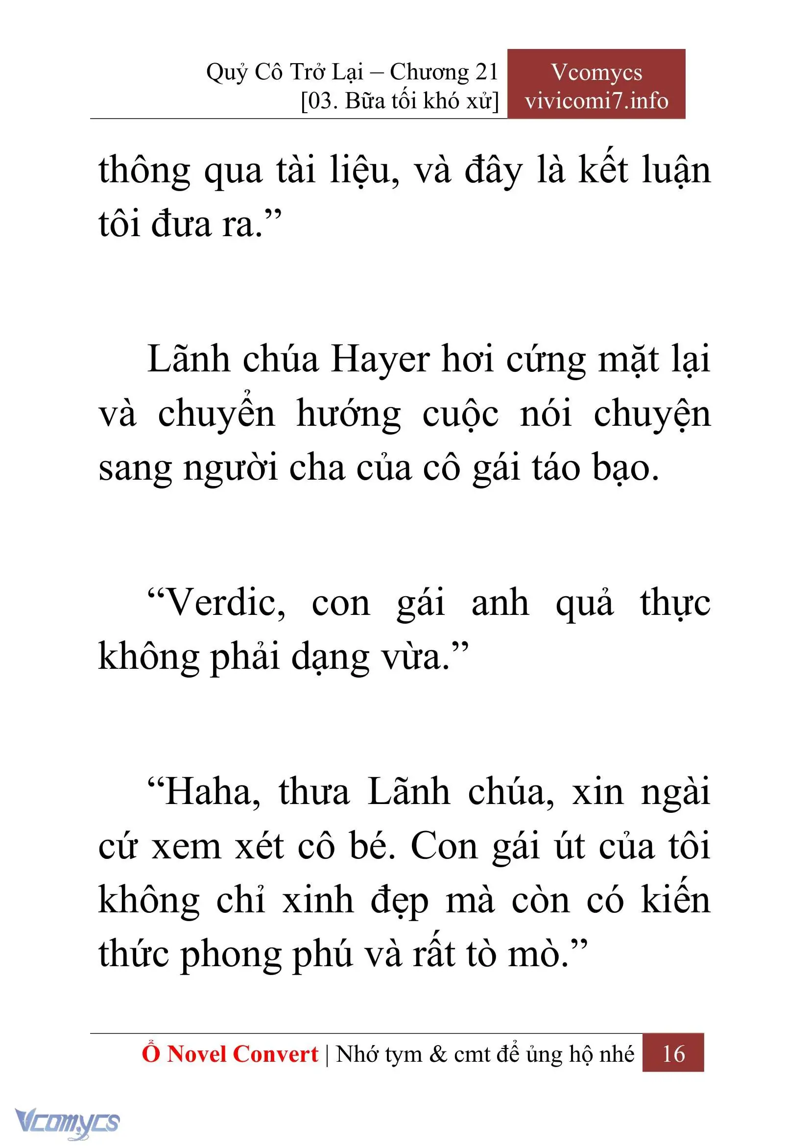 [Novel] Quý Cô Trở Lại Chapter 21 - Trang 19