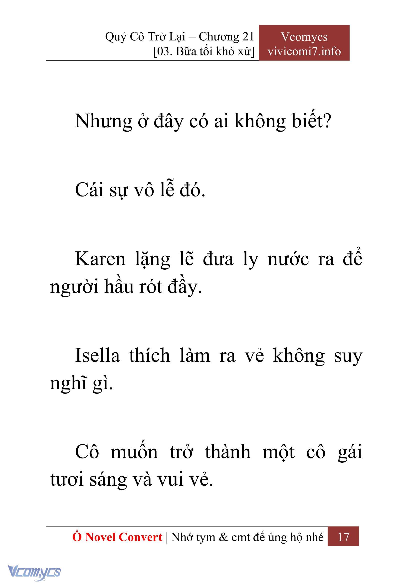 [Novel] Quý Cô Trở Lại Chapter 21 - Trang 20