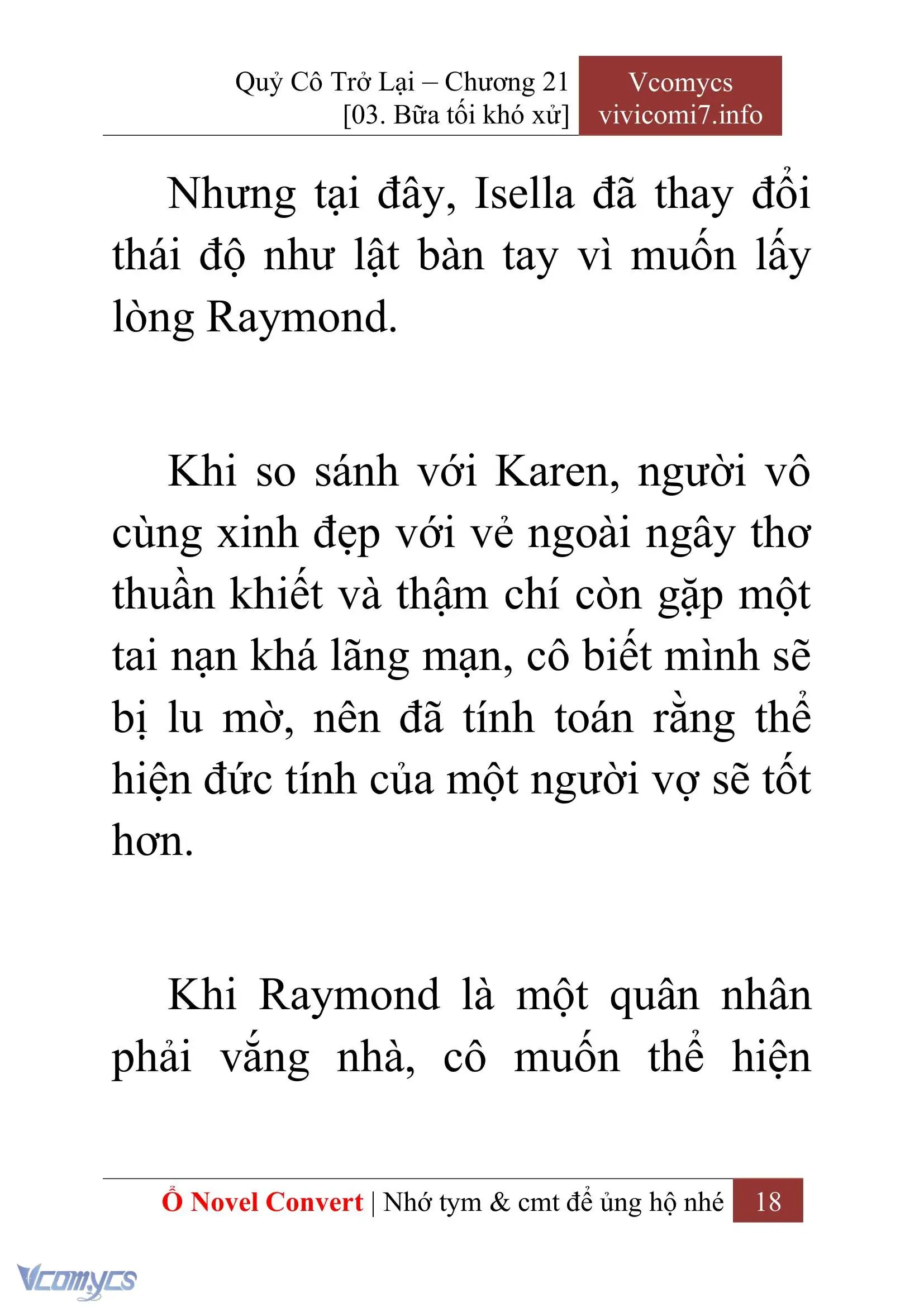[Novel] Quý Cô Trở Lại Chapter 21 - Trang 21