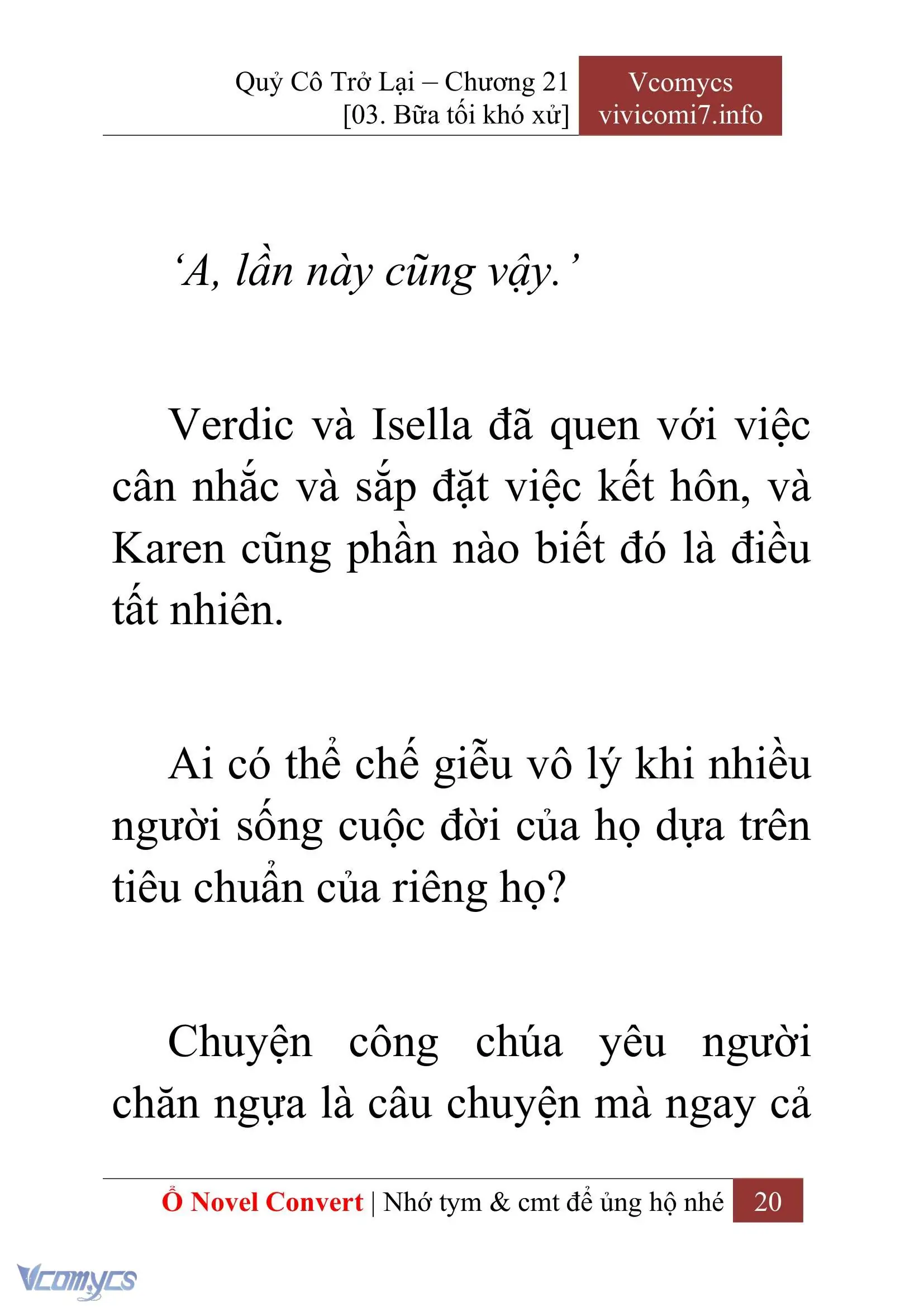 [Novel] Quý Cô Trở Lại Chapter 21 - Trang 23