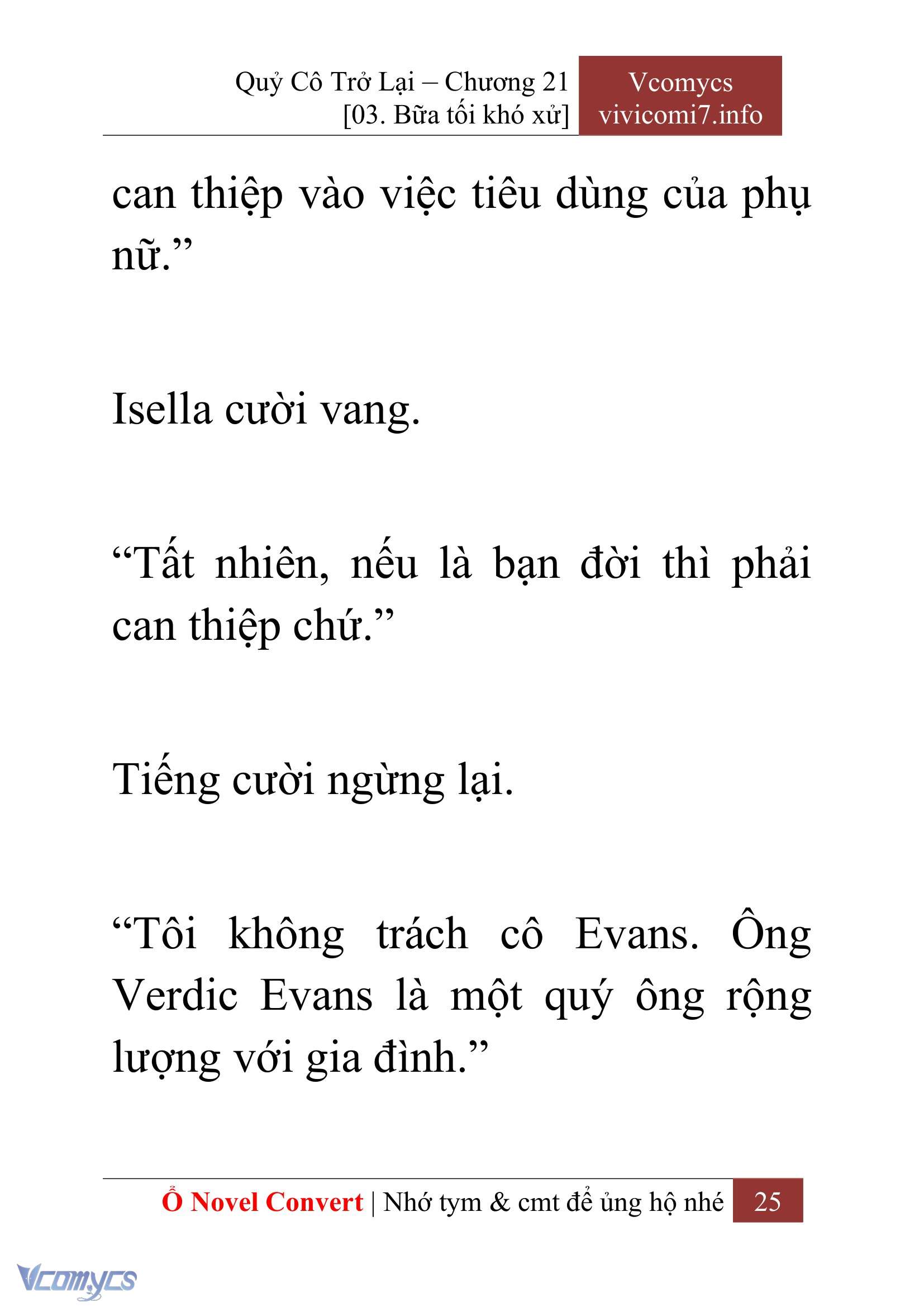 [Novel] Quý Cô Trở Lại Chapter 21 - Trang 28