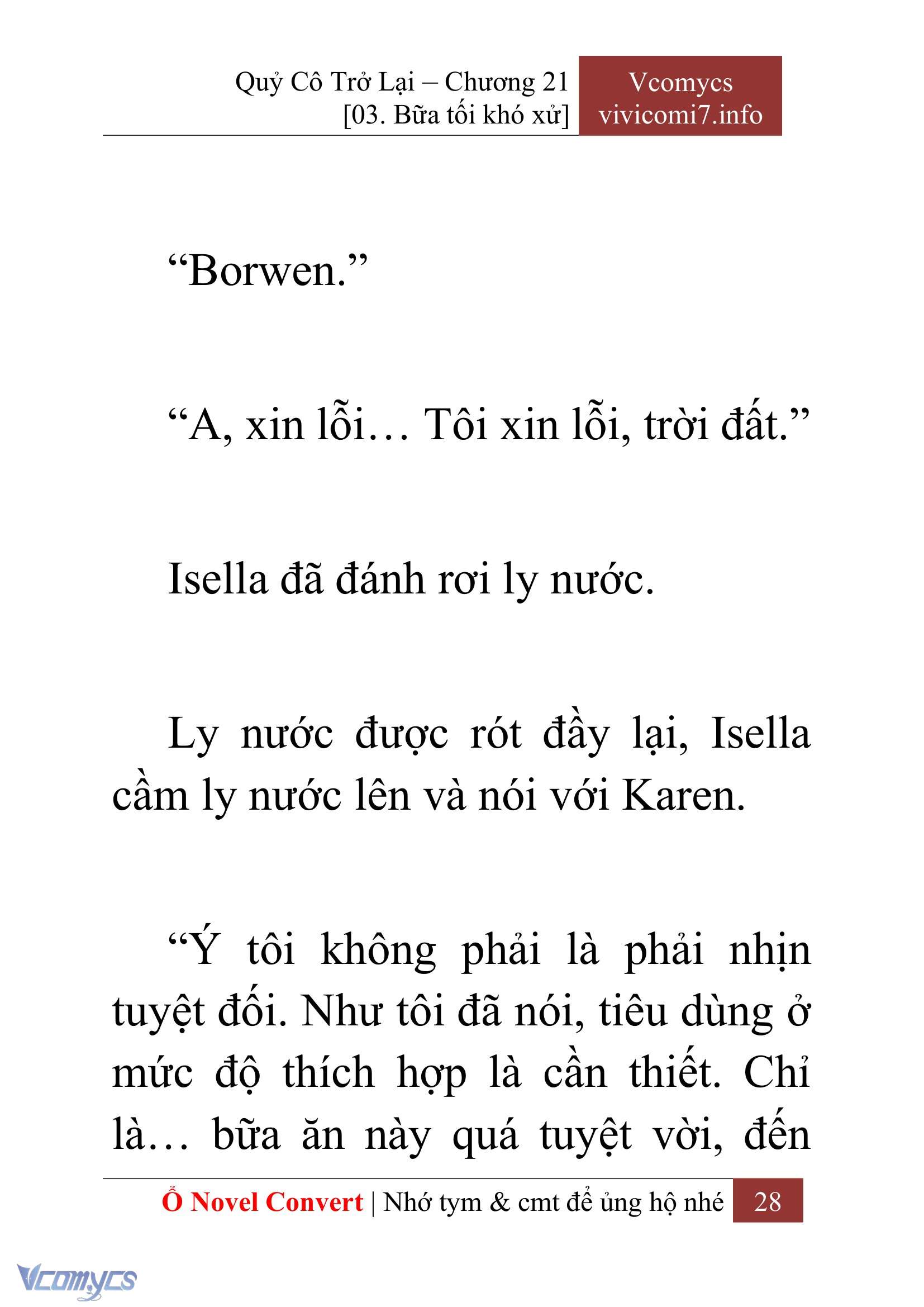 [Novel] Quý Cô Trở Lại Chapter 21 - Trang 31