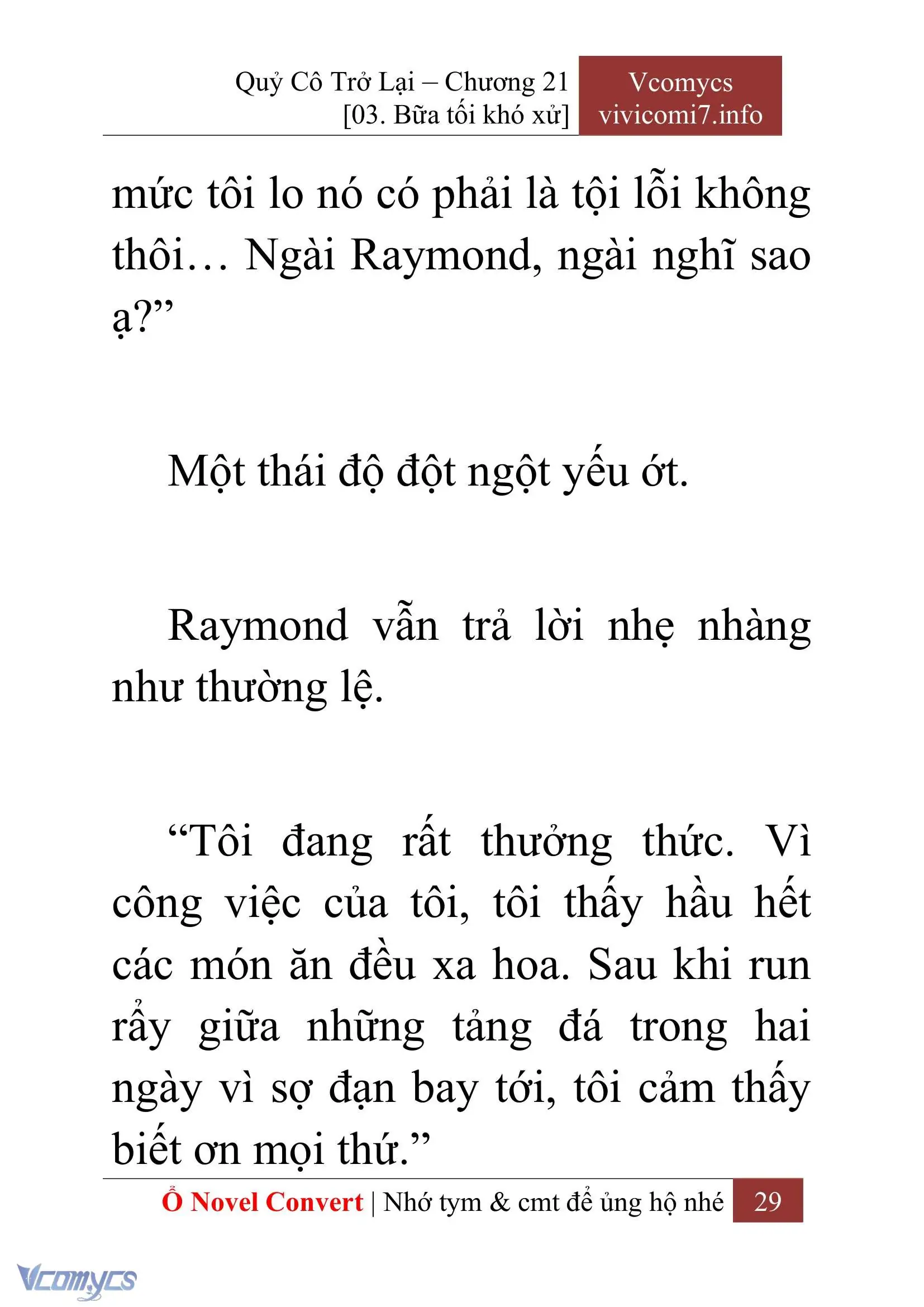 [Novel] Quý Cô Trở Lại Chapter 21 - Trang 32