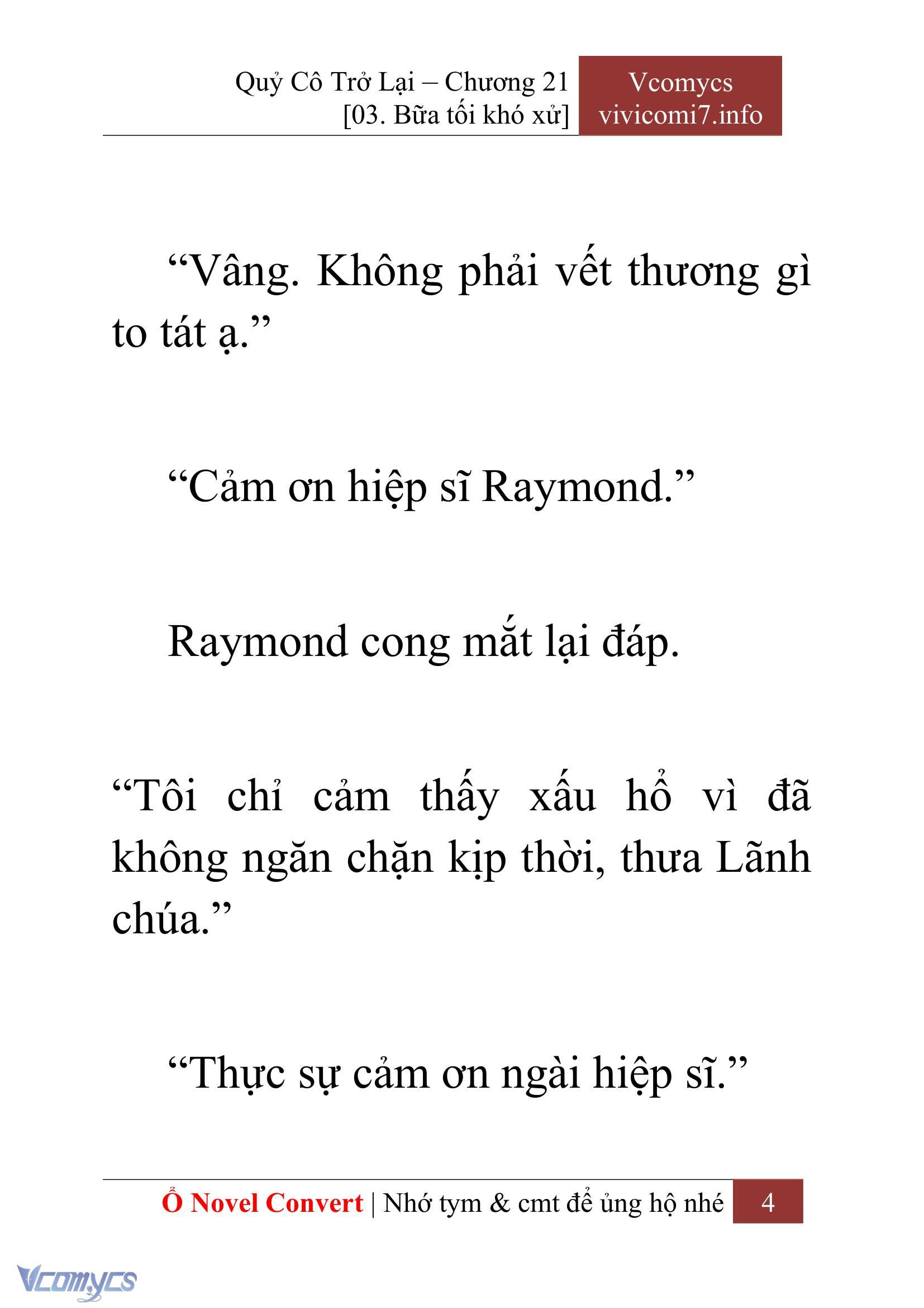 [Novel] Quý Cô Trở Lại Chapter 21 - Trang 7