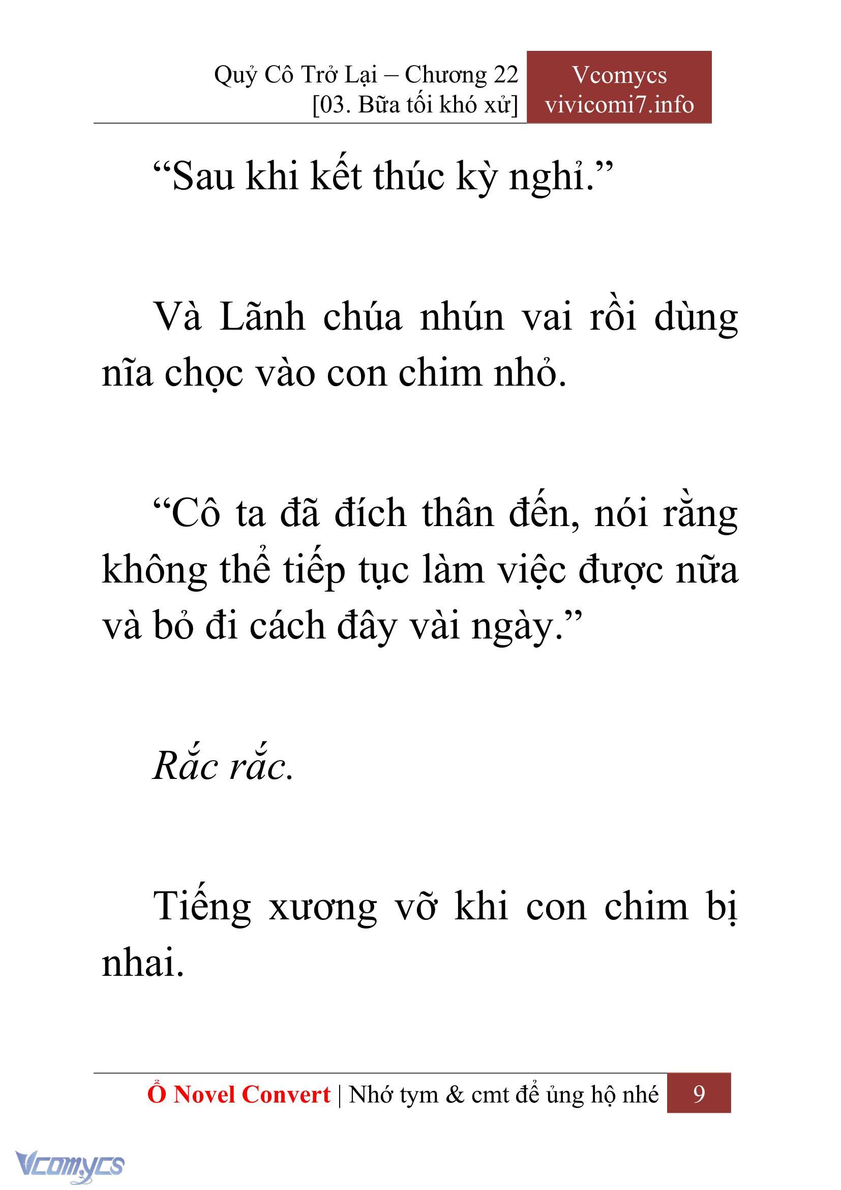 [Novel] Quý Cô Trở Lại Chapter 22 - Trang 12