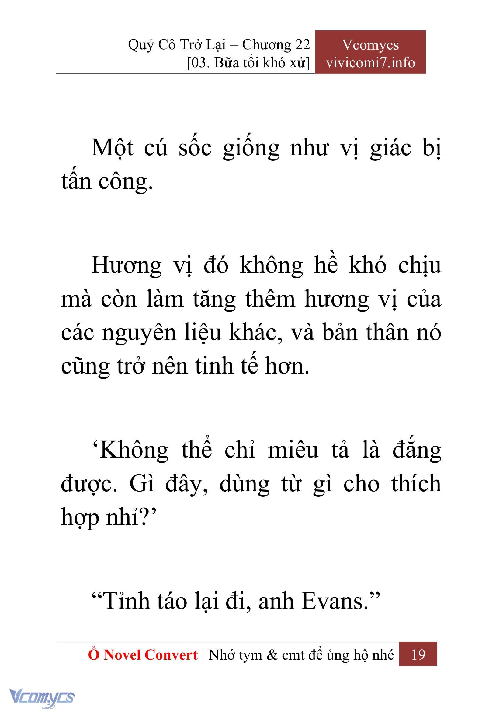 [Novel] Quý Cô Trở Lại Chapter 22 - Trang 22