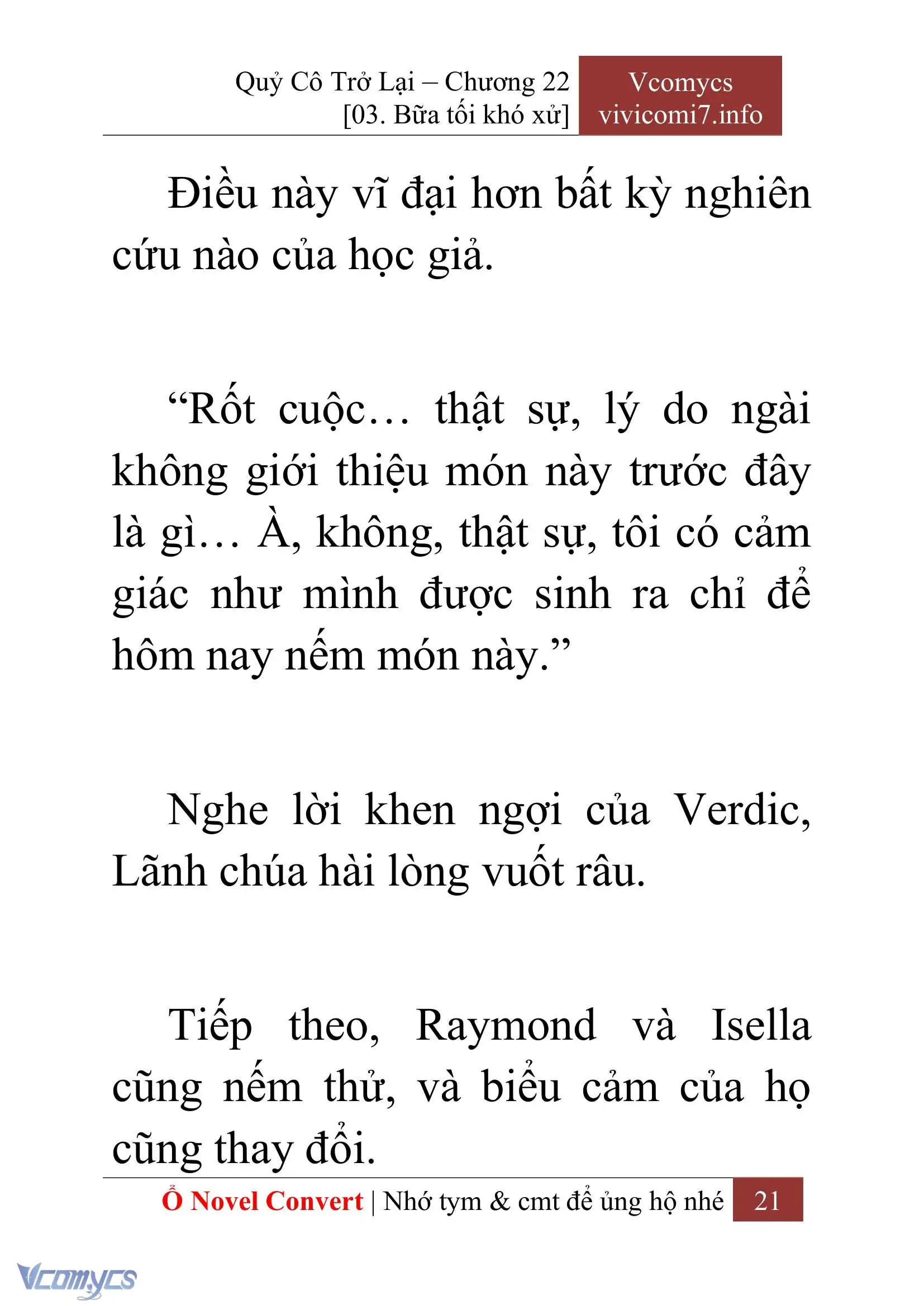 [Novel] Quý Cô Trở Lại Chapter 22 - Trang 24