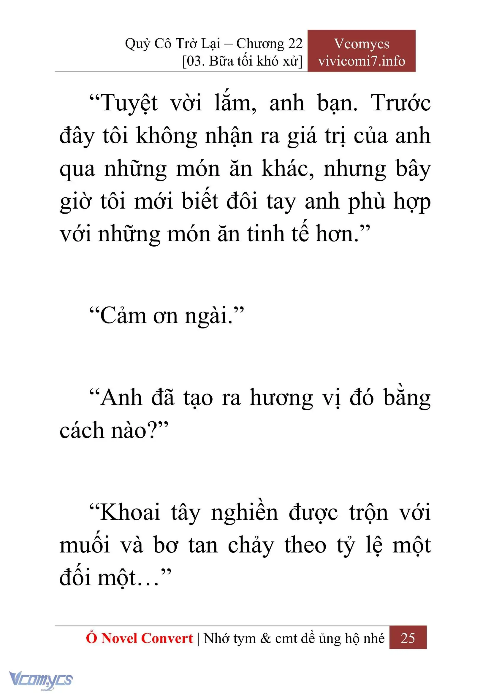 [Novel] Quý Cô Trở Lại Chapter 22 - Trang 28
